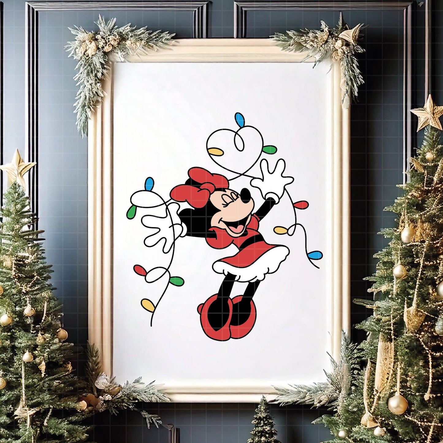 COD4113 - Minnie christmas svg, Disney svg, mickey svg, minnie svg, Silhouette, Cricut