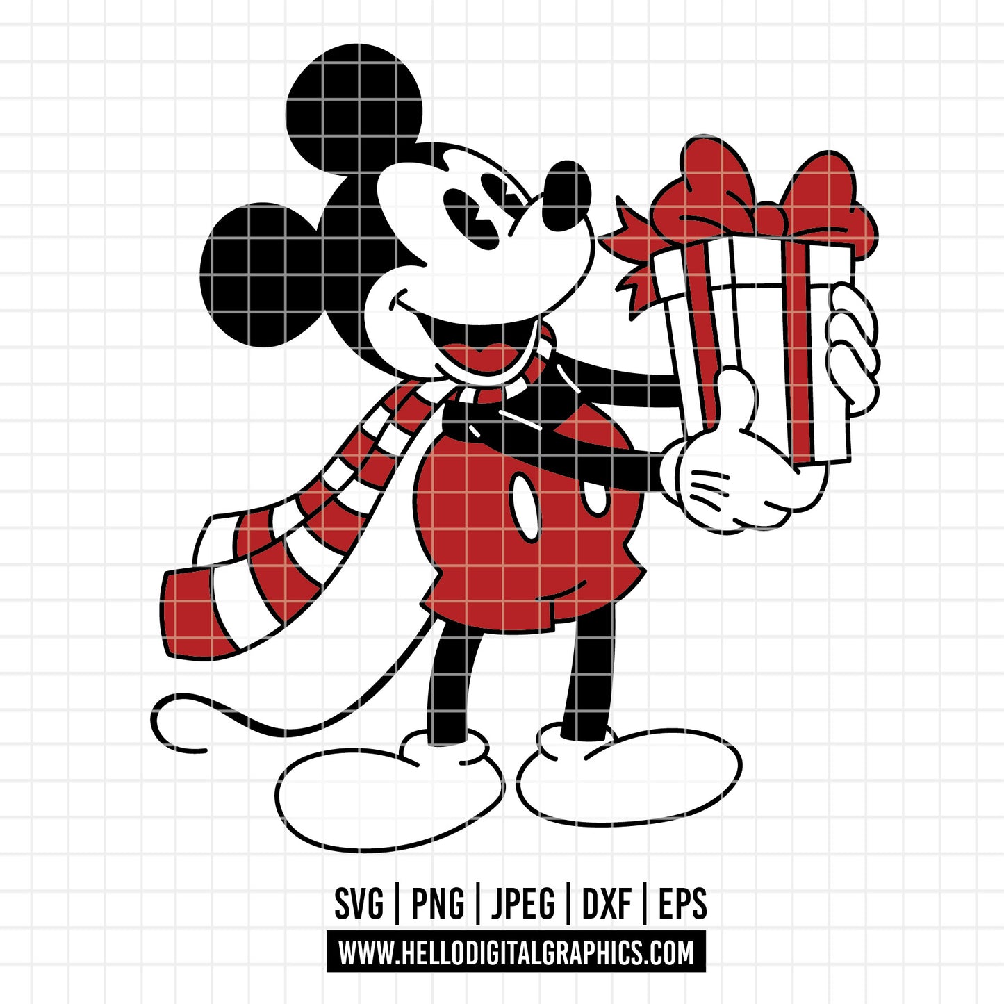 COD4126 - Merry Christmas svg, Mickey mouse svg, Mickey Svg, Disney svg, Christmas svg