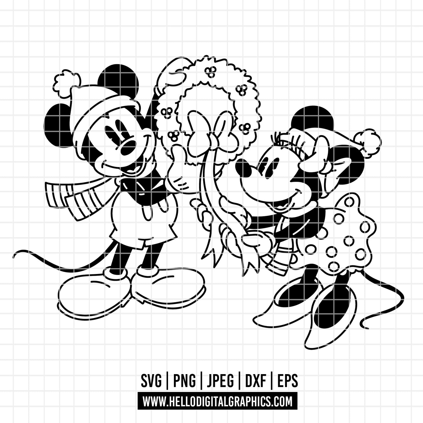 COD4127 - Merry Christmas svg, Mickey mouse svg, Mickey Svg, Disney svg, Christmas svg