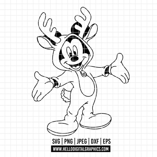 COD4129 - Merry Christmas svg, Mickey mouse svg, Mickey Svg, Disney svg, Christmas svg