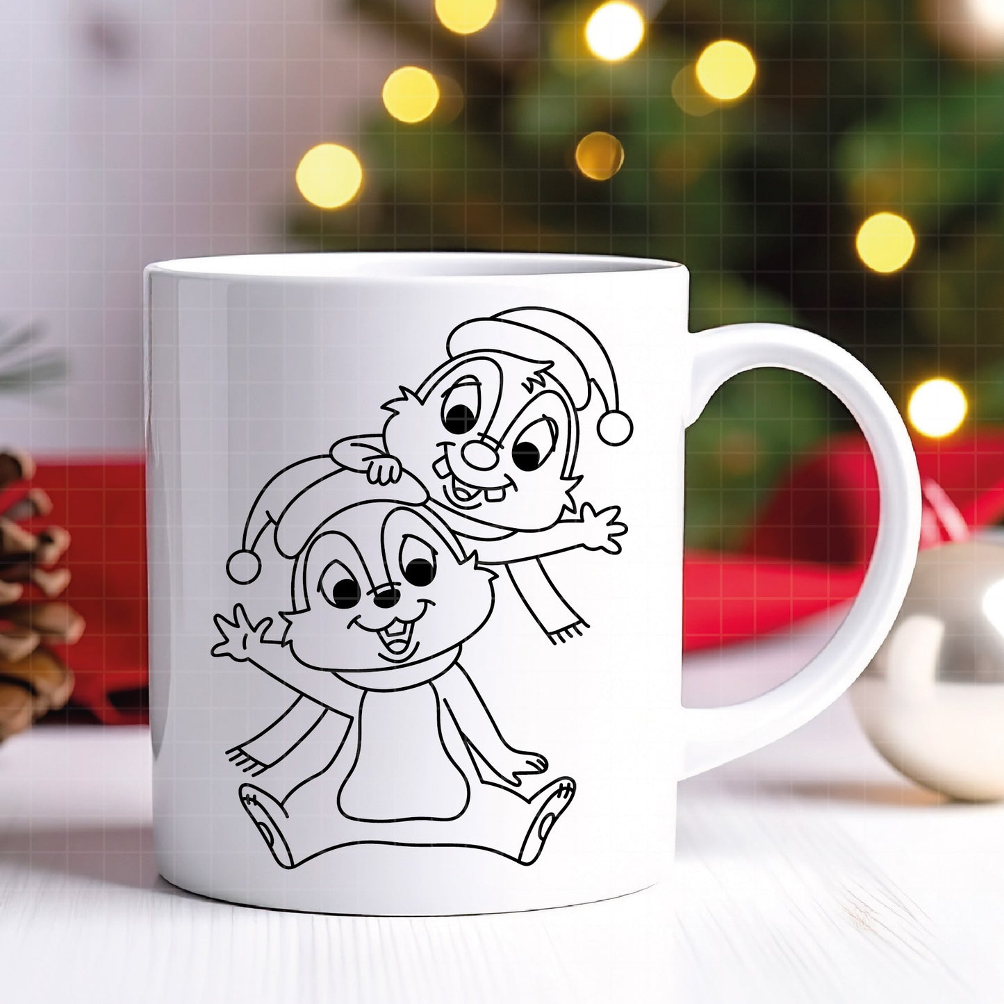 COD4131 - Chip and Dale Christmas Svg, chip Svg cut file for Cricut, Chip and Dale png, Double Trouble svg, png