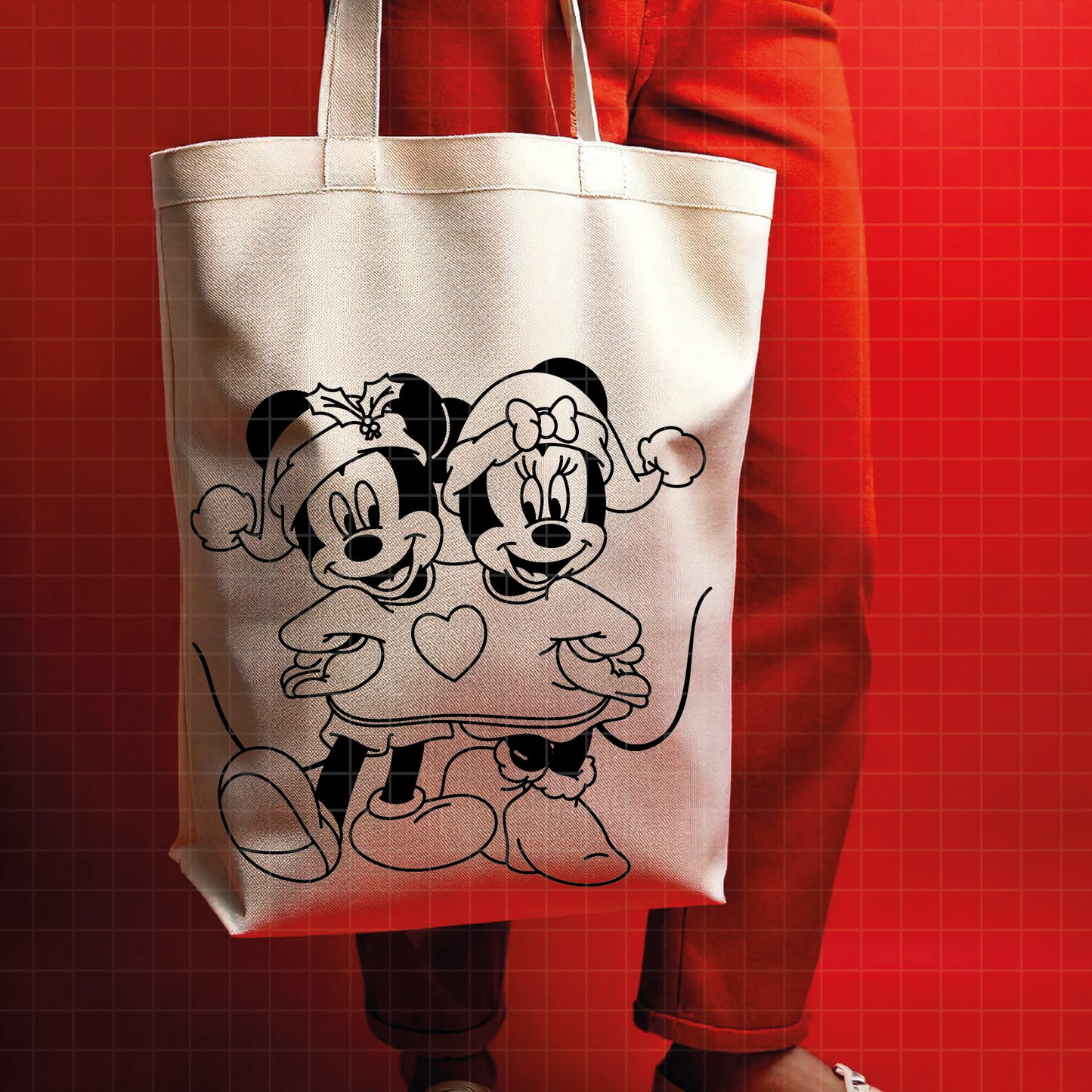 COD4133 - Mickey and minnie christmas svg, Disney svg, mickey svg, minnie svg, Silhouette, Cricut