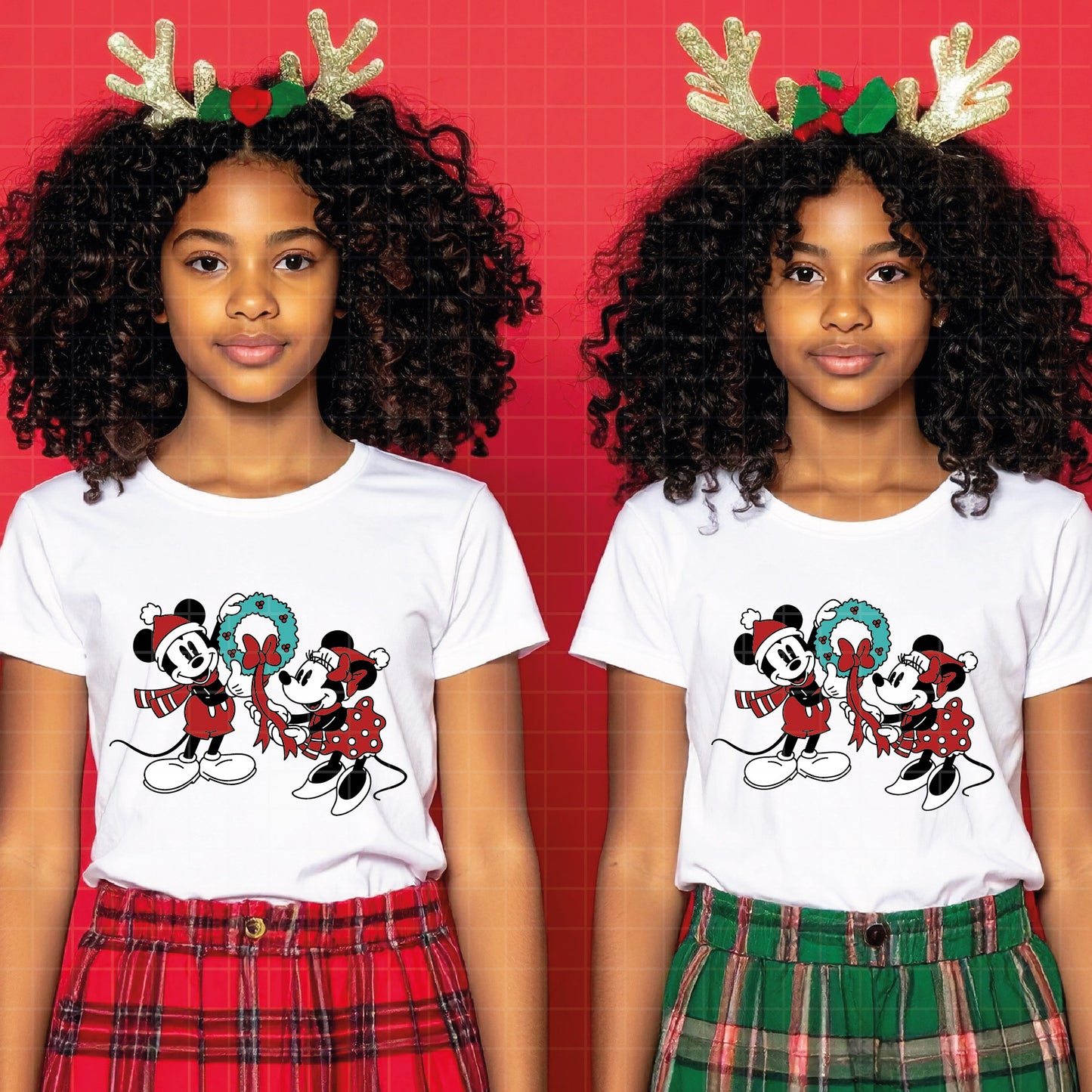 COD4136 - Mickey and minnie christmas svg, Disney svg, mickey svg, minnie svg, Silhouette, Cricut