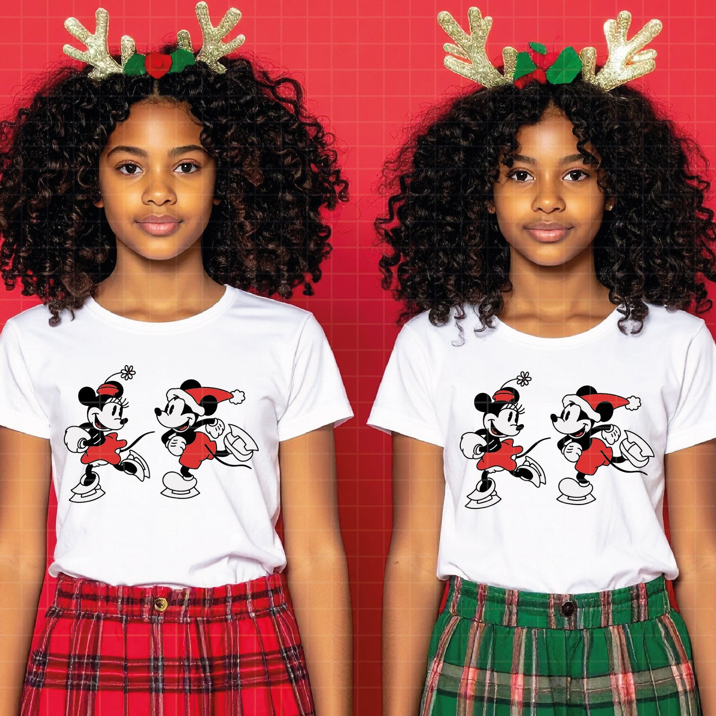 COD4137 - Mickey and minnie christmas svg, Disney svg, mickey svg, minnie svg, Silhouette, Cricut