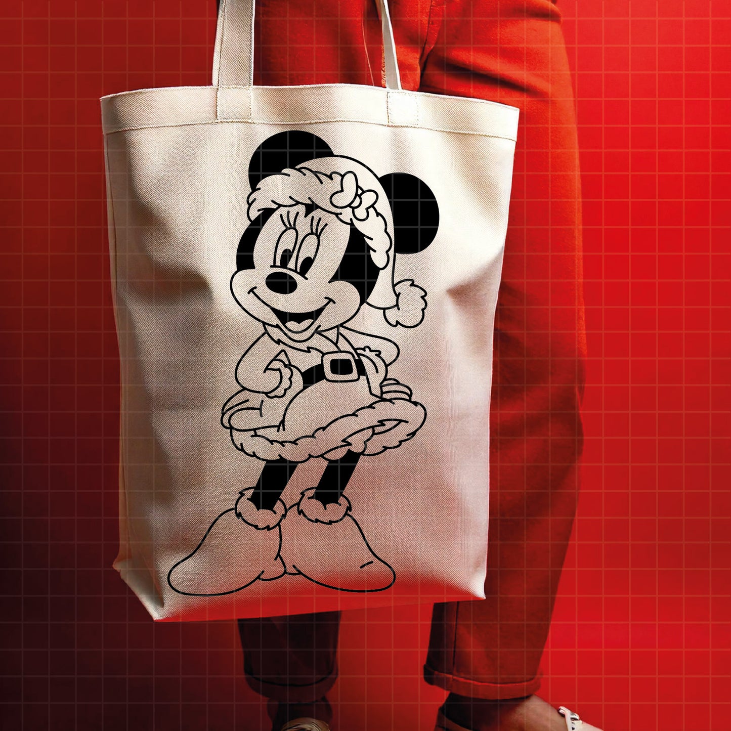 COD4138 - Minnie christmas svg, Disney svg, mickey svg, minnie svg, Silhouette, Cricut