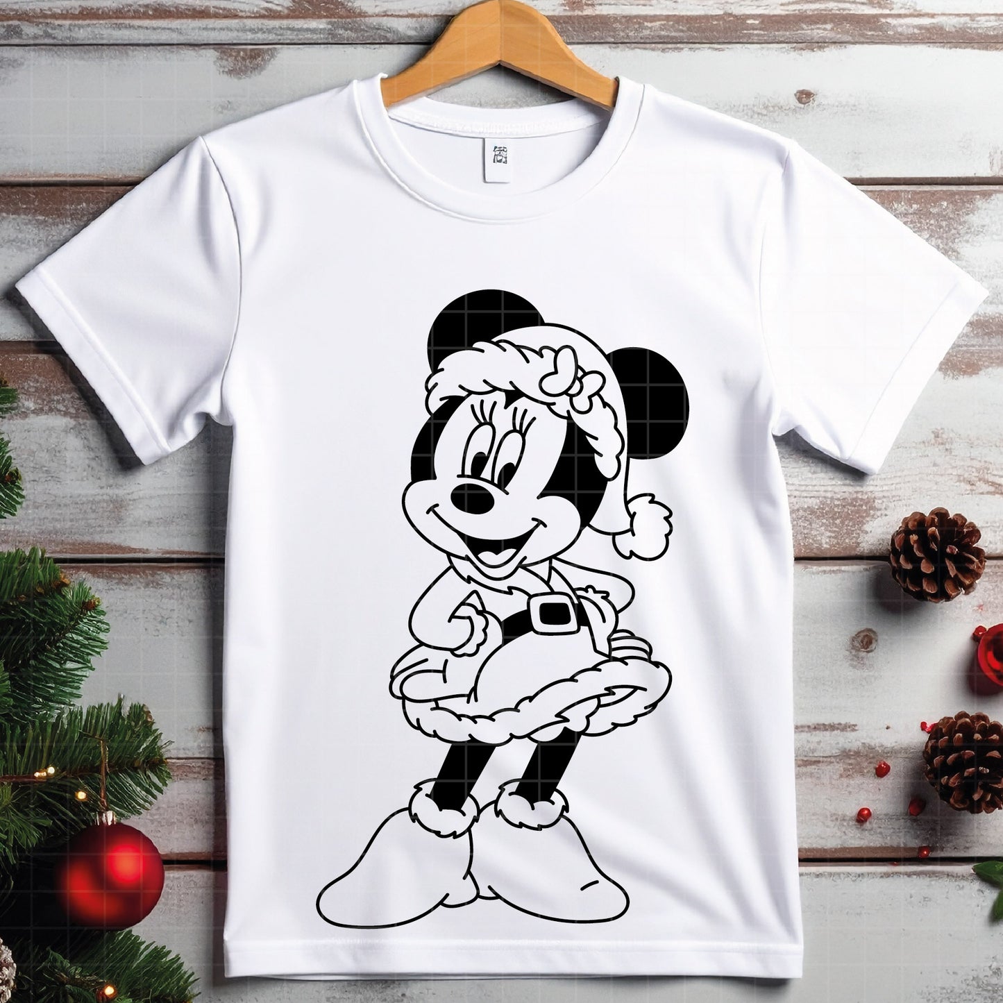 COD4138 - Minnie christmas svg, Disney svg, mickey svg, minnie svg, Silhouette, Cricut