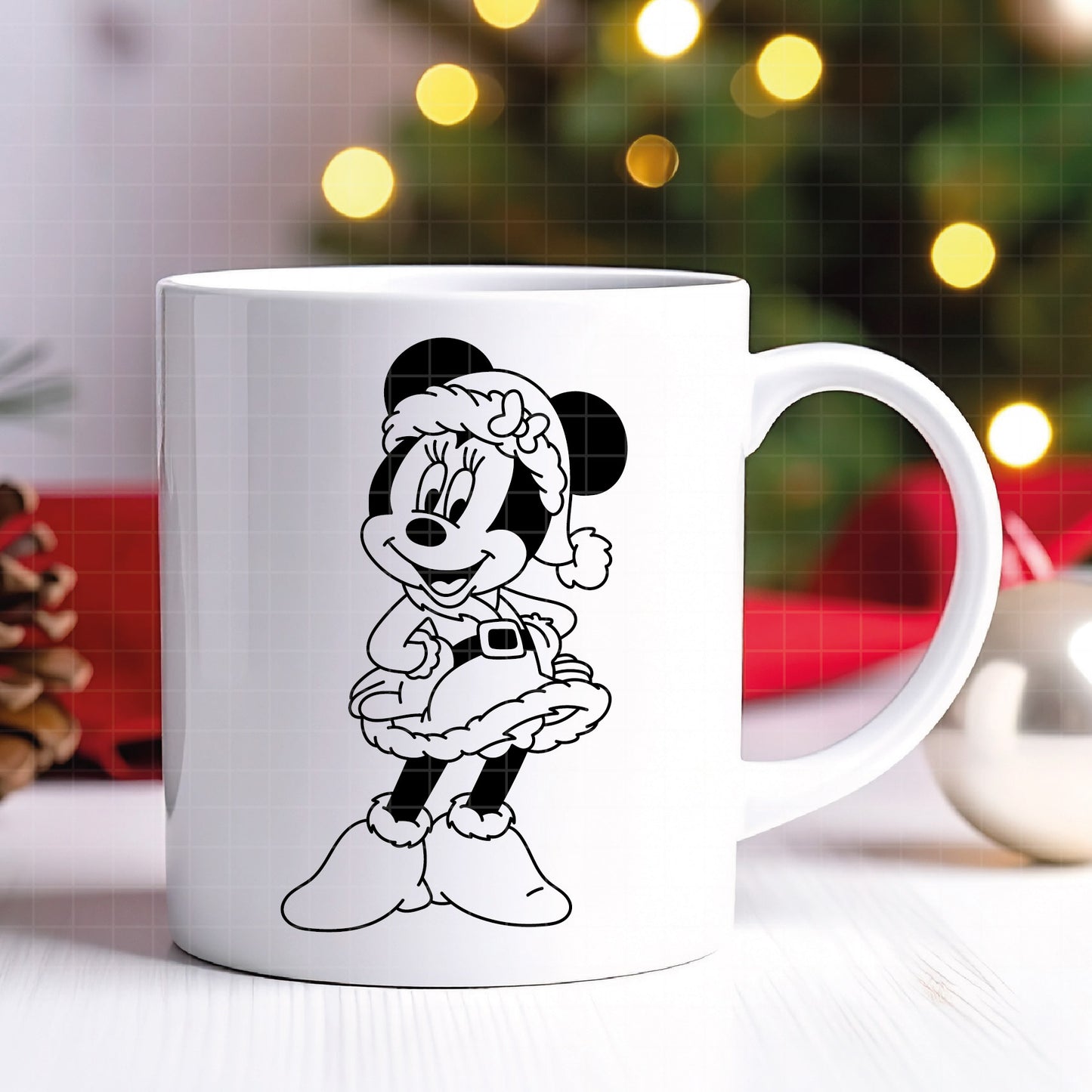 COD4138 - Minnie christmas svg, Disney svg, mickey svg, minnie svg, Silhouette, Cricut