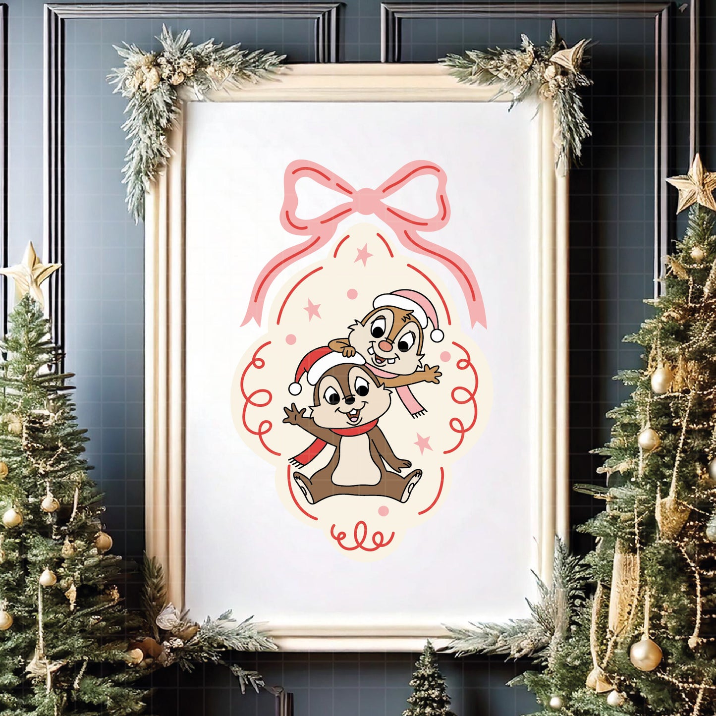 COD4146 - Chip and Dale Christmas Svg, chip Svg cut file for Cricut, Chip and Dale png, Double Trouble svg