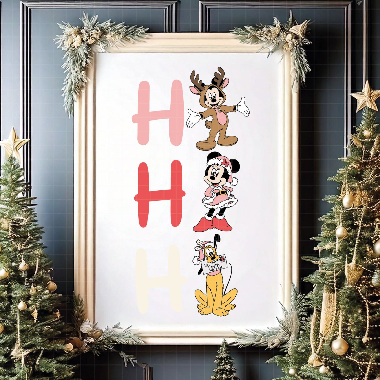 COD4147 - Disney Christmas Svg, mickey Svg cut file for Cricut, Ho ho ho svg