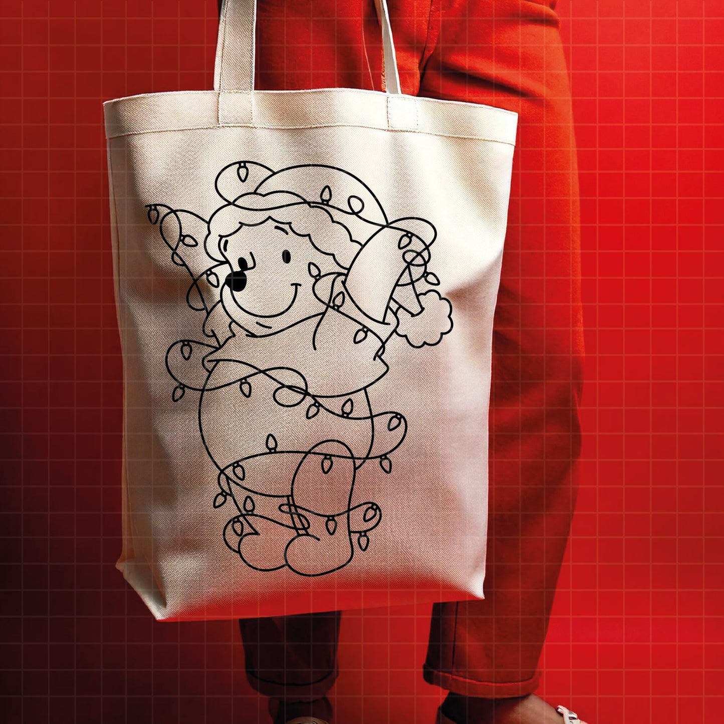 COD4149 - Christmas pooh svg, Winnie Pooh  svg, Winnie Pooh christmas cut file, disney svg, disney christmas svg