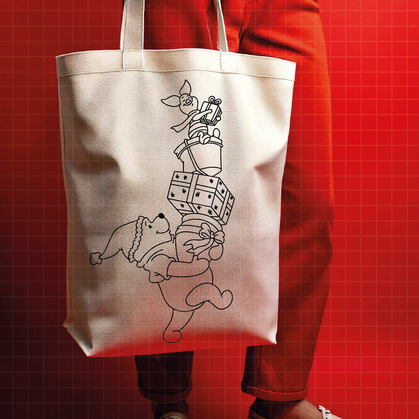 COD4150 - Christmas pooh svg, Winnie Pooh  svg, Winnie Pooh christmas cut file, disney svg, disney christmas svg