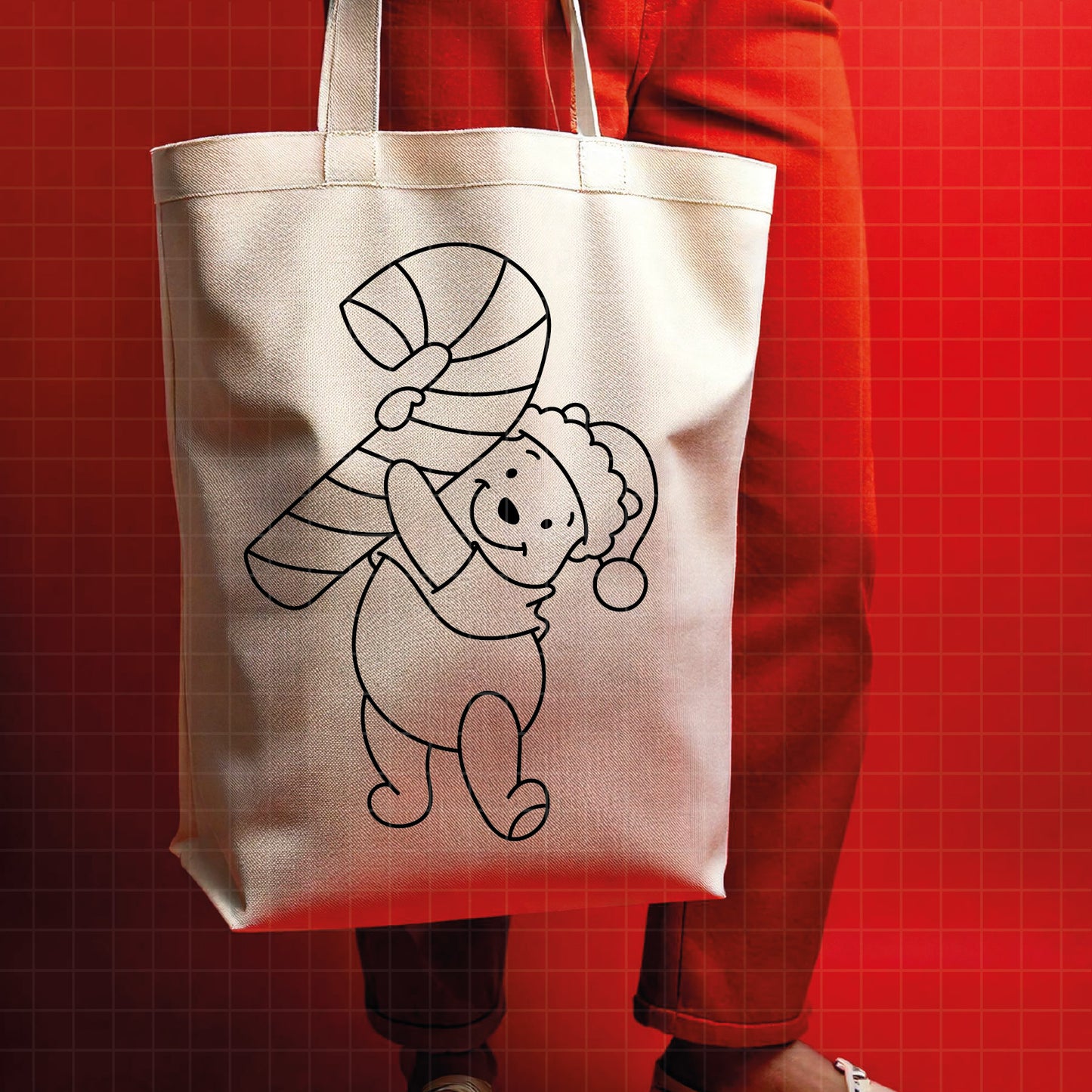 COD4151 - Christmas pooh svg, Winnie Pooh  svg, Winnie Pooh christmas cut file, disney svg, disney christmas svg