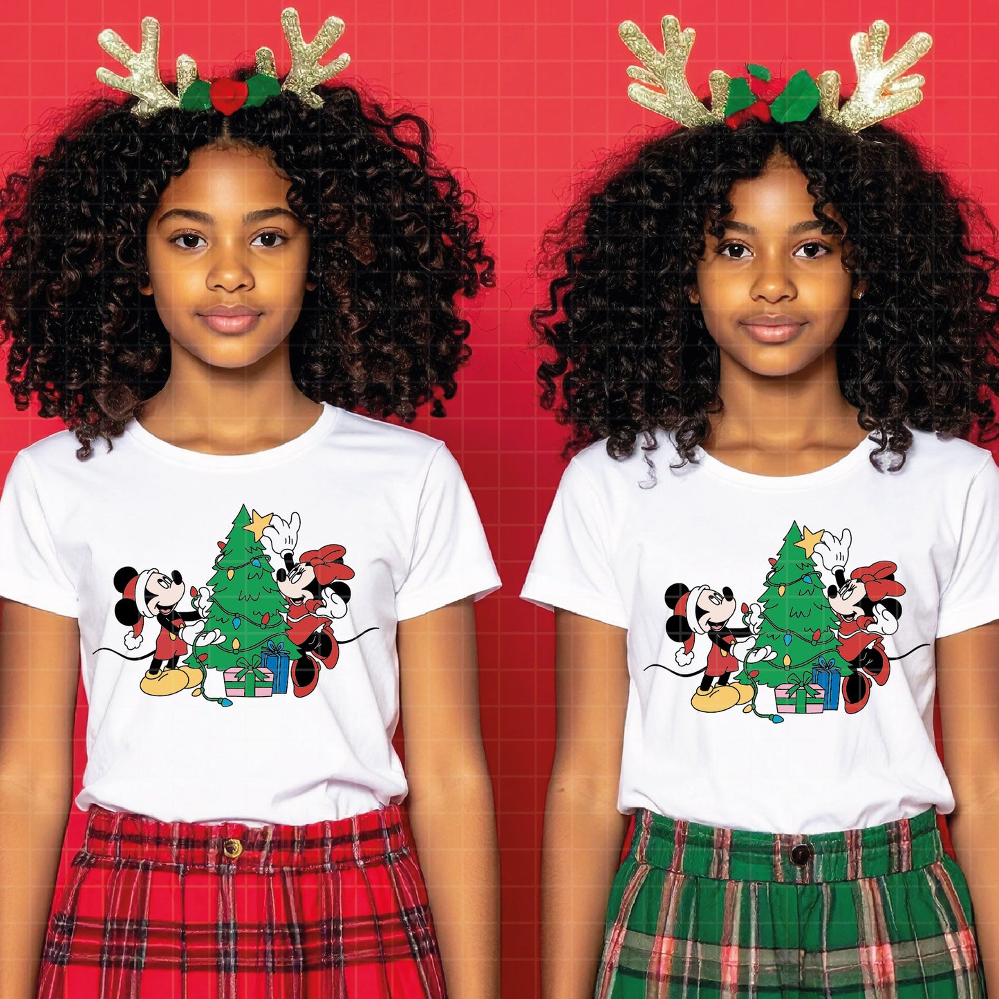 COD4153 - Mickey and minnie christmas svg, Disney svg, mickey svg, minnie svg, Silhouette, Cricut