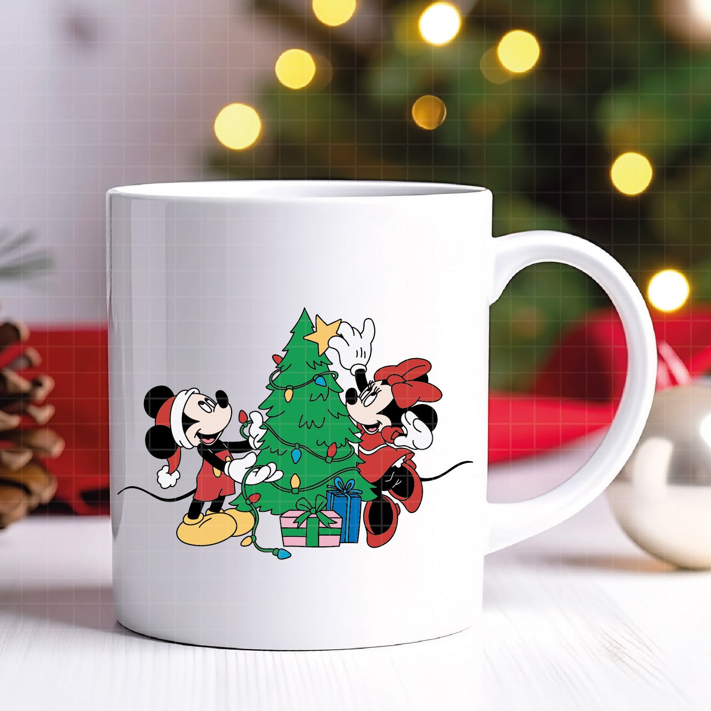 COD4153 - Mickey and minnie christmas svg, Disney svg, mickey svg, minnie svg, Silhouette, Cricut
