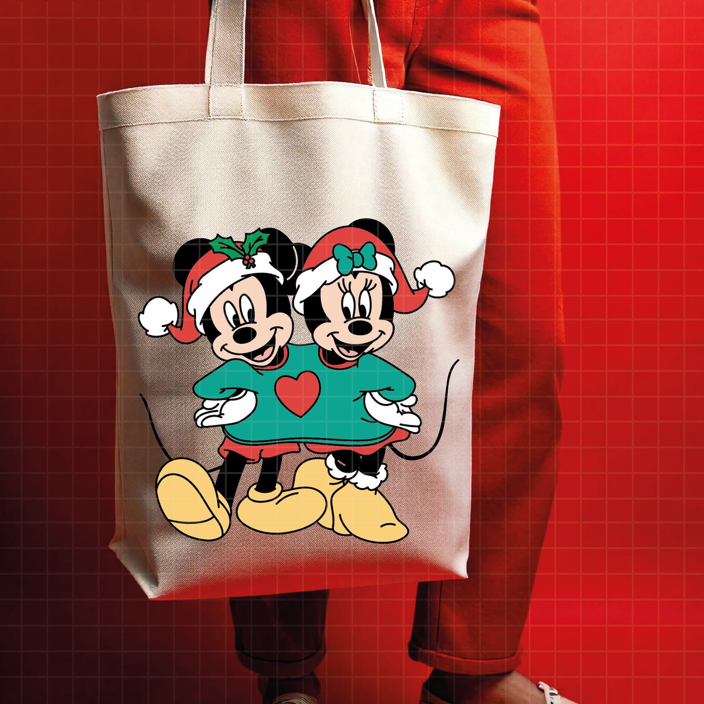 COD4155 - Mickey and minnie christmas svg, Disney svg, mickey svg, minnie svg, Silhouette, Cricut