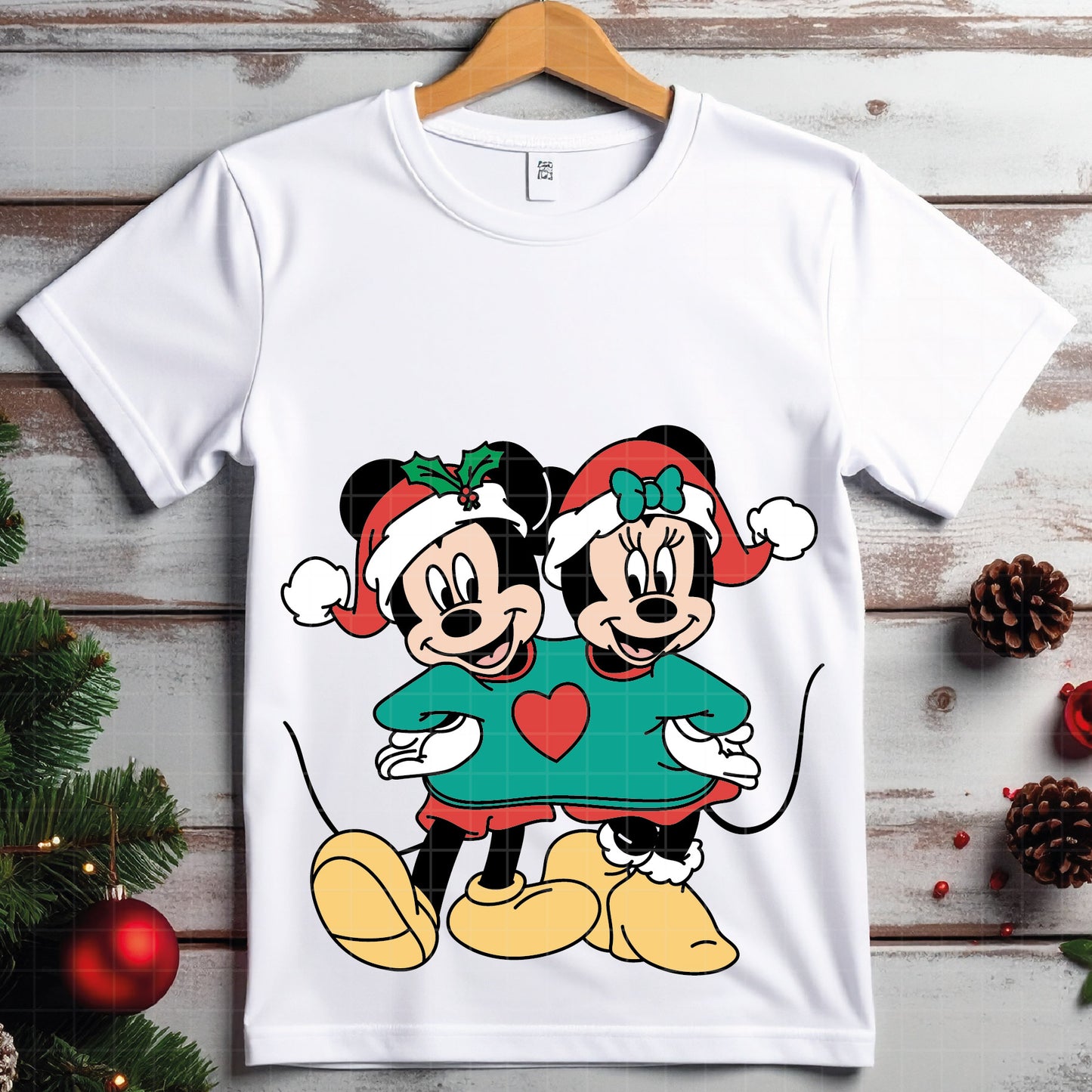 COD4155 - Mickey and minnie christmas svg, Disney svg, mickey svg, minnie svg, Silhouette, Cricut