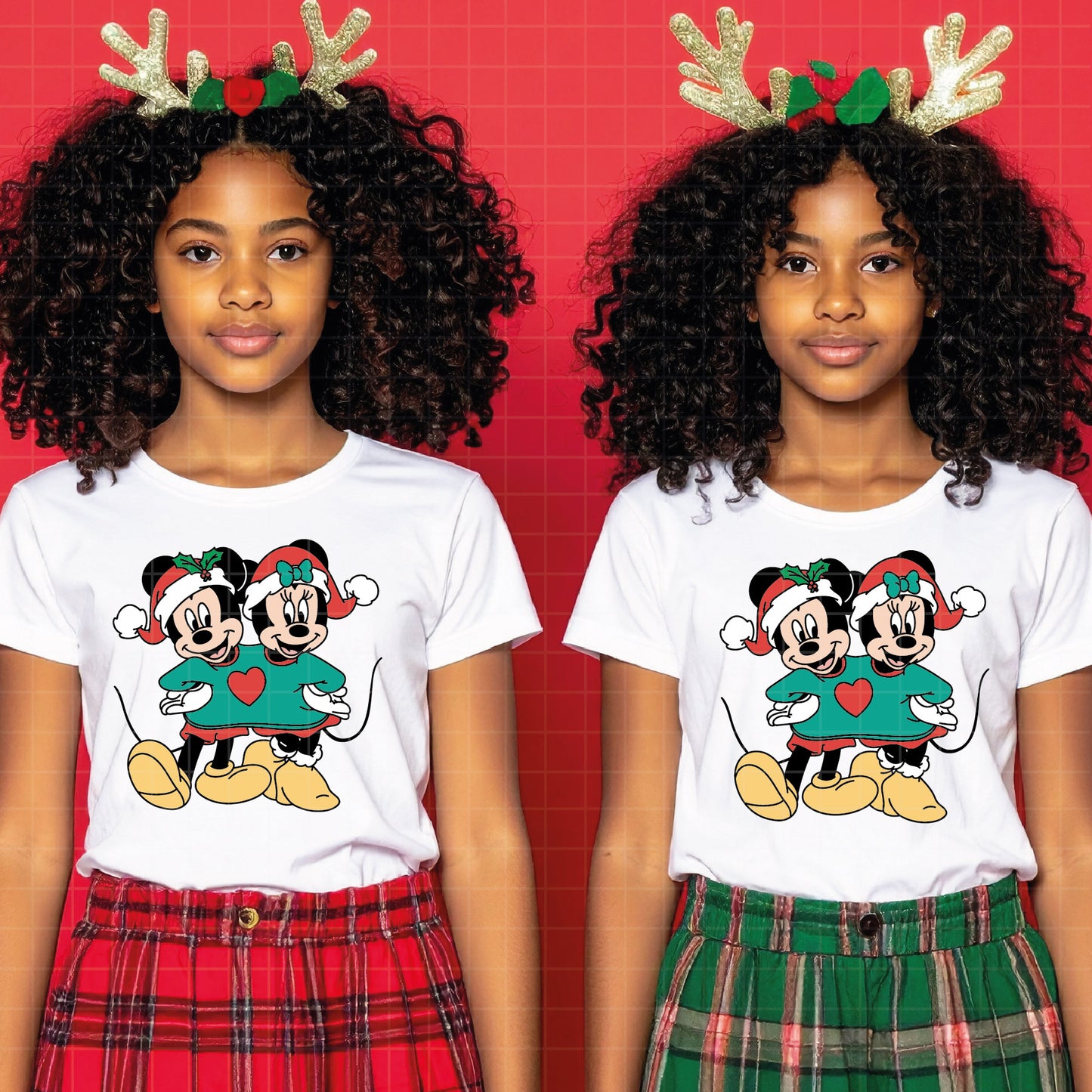 COD4155 - Mickey and minnie christmas svg, Disney svg, mickey svg, minnie svg, Silhouette, Cricut