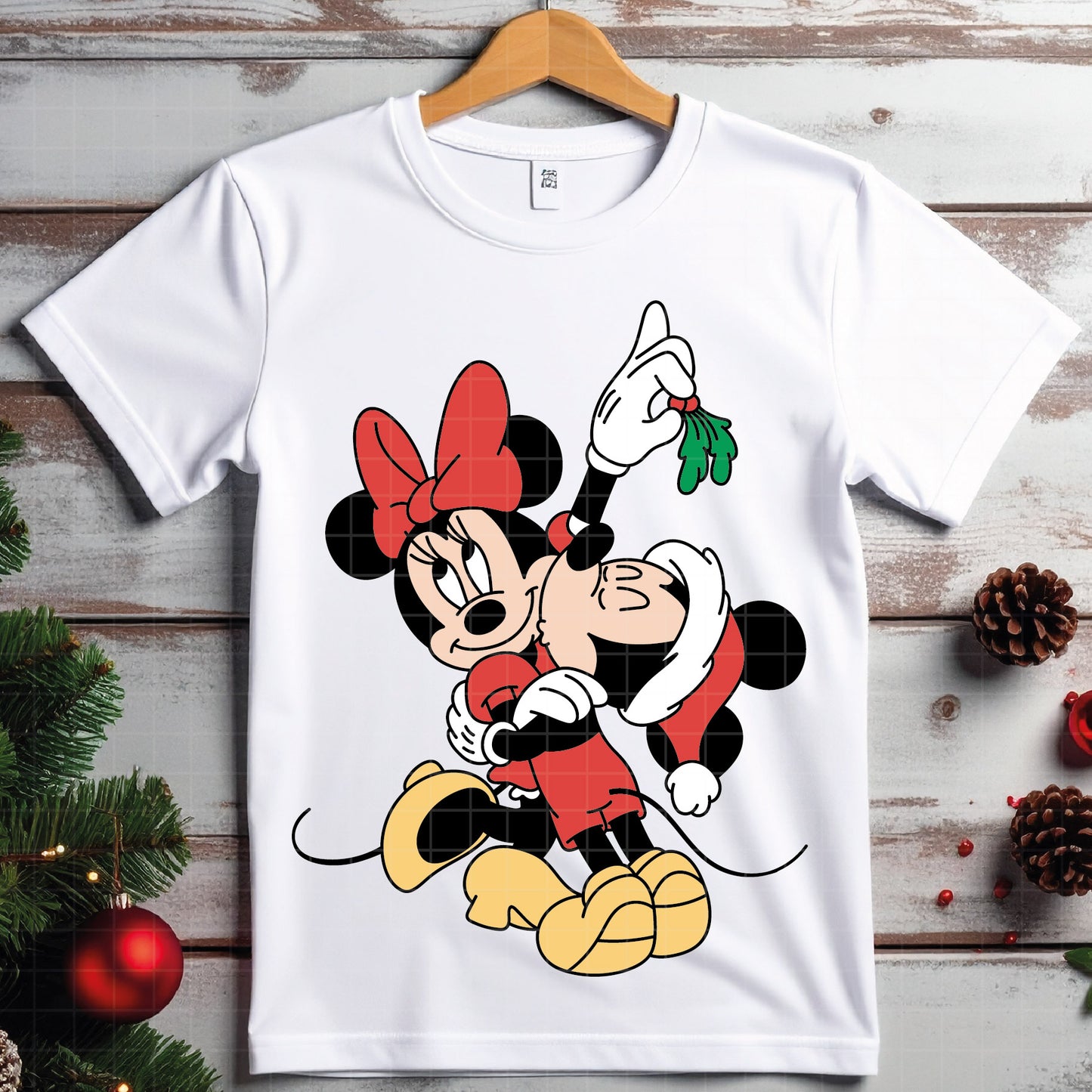 COD4156 - Mickey and minnie christmas svg, Disney svg, mickey svg, minnie svg, Silhouette, Cricut