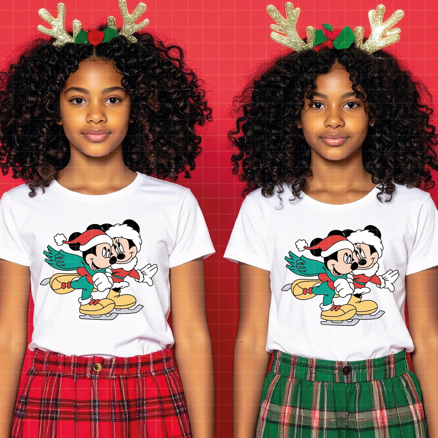 COD4157 - Mickey and minnie christmas svg, Disney svg, mickey svg, minnie svg, Silhouette, Cricut