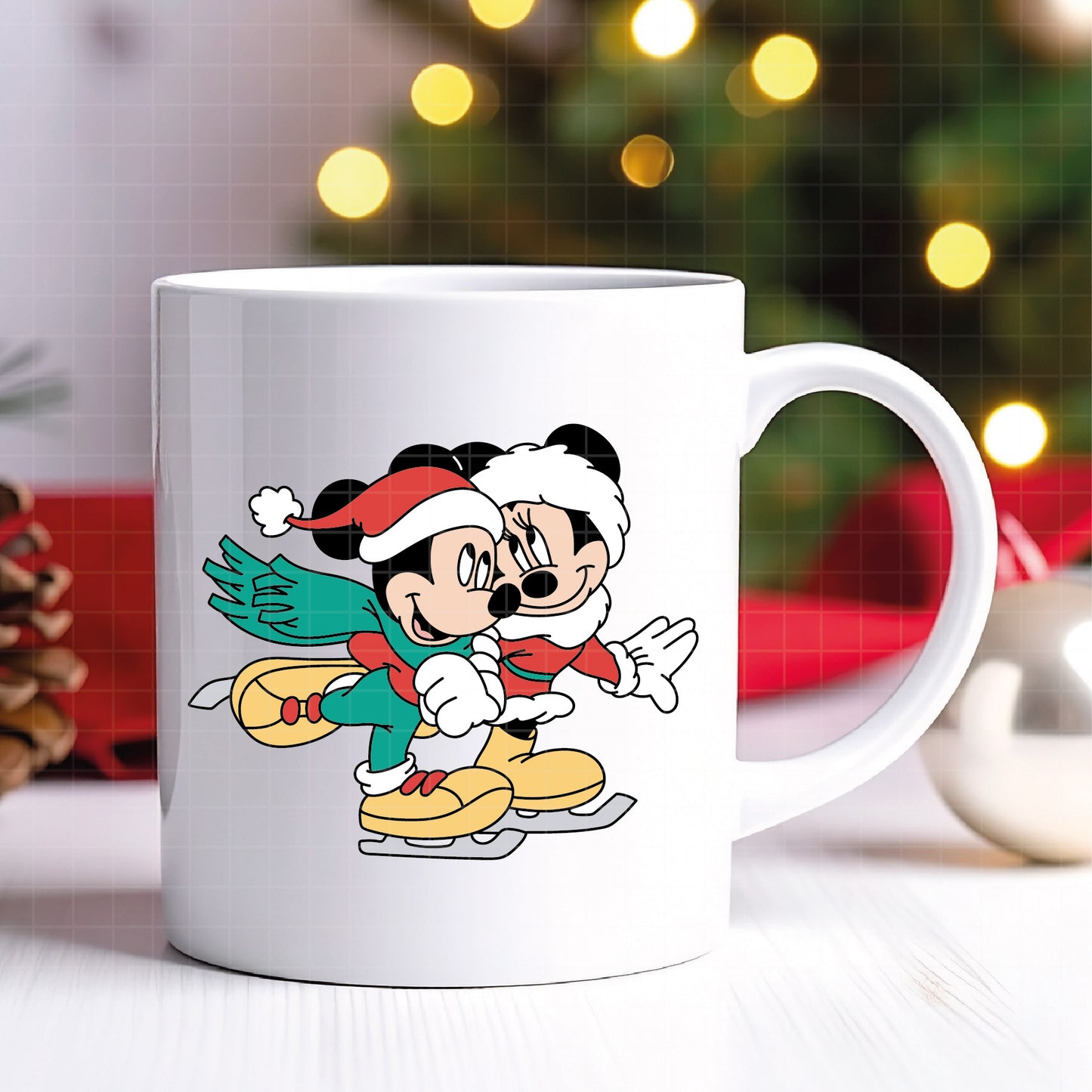COD4157 - Mickey and minnie christmas svg, Disney svg, mickey svg, minnie svg, Silhouette, Cricut