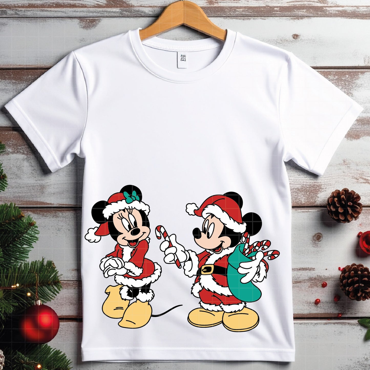 COD4158 - Mickey and minnie christmas svg, Disney svg, mickey svg, minnie svg, Silhouette, Cricut