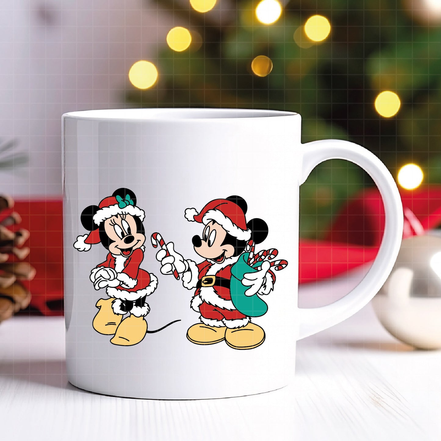 COD4158 - Mickey and minnie christmas svg, Disney svg, mickey svg, minnie svg, Silhouette, Cricut
