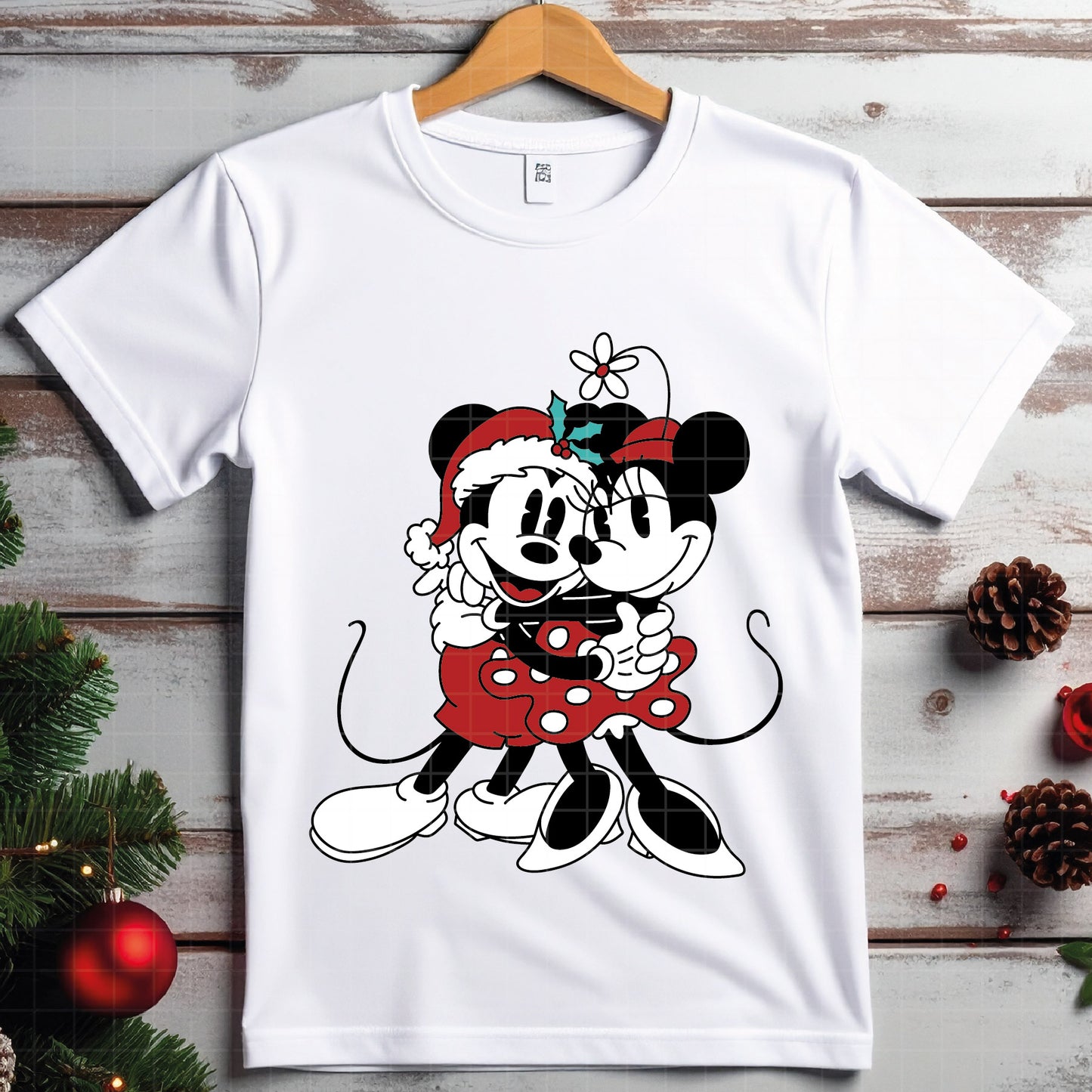 COD4159 - Mickey and minnie christmas svg, Disney svg, mickey svg, minnie svg, Silhouette, Cricut