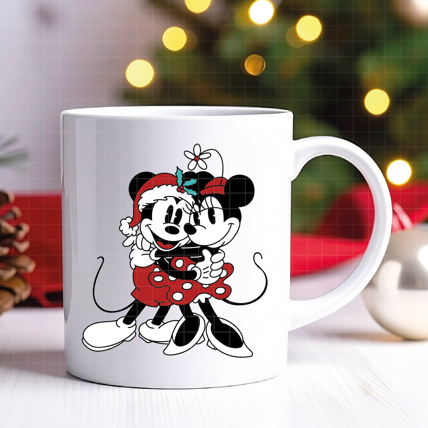 COD4159 - Mickey and minnie christmas svg, Disney svg, mickey svg, minnie svg, Silhouette, Cricut