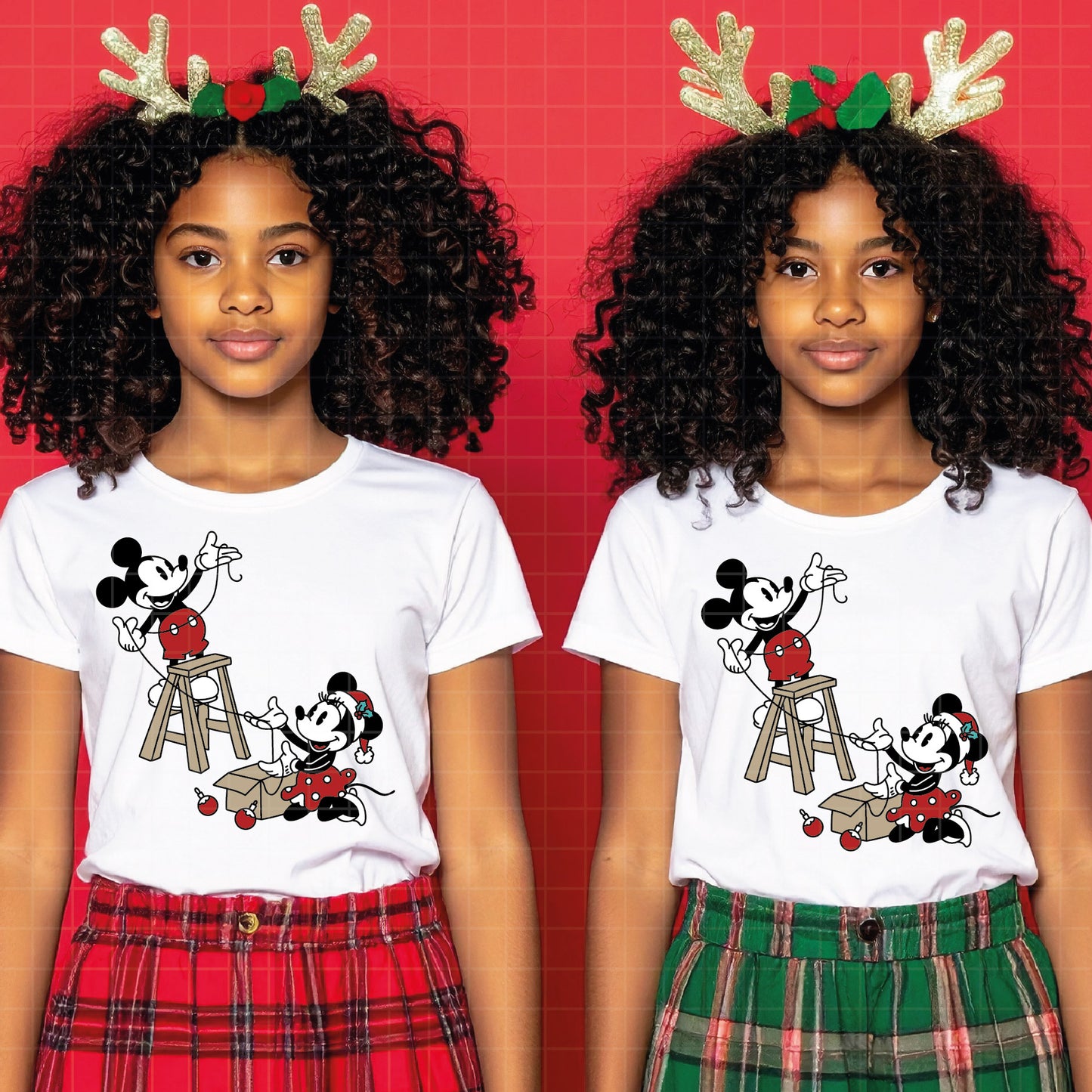 COD4160 - Mickey and minnie christmas svg, Disney svg, mickey svg, minnie svg, Silhouette, Cricut