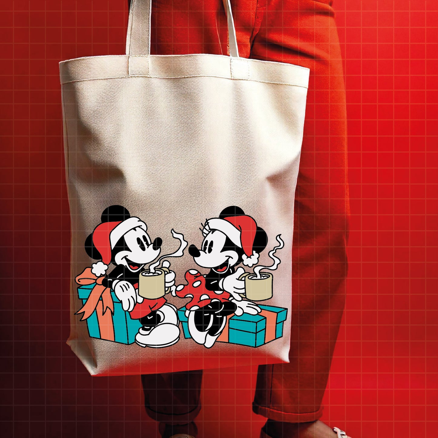 COD4161 - Mickey and minnie christmas svg, Disney svg, mickey svg, minnie svg, Silhouette, Cricut