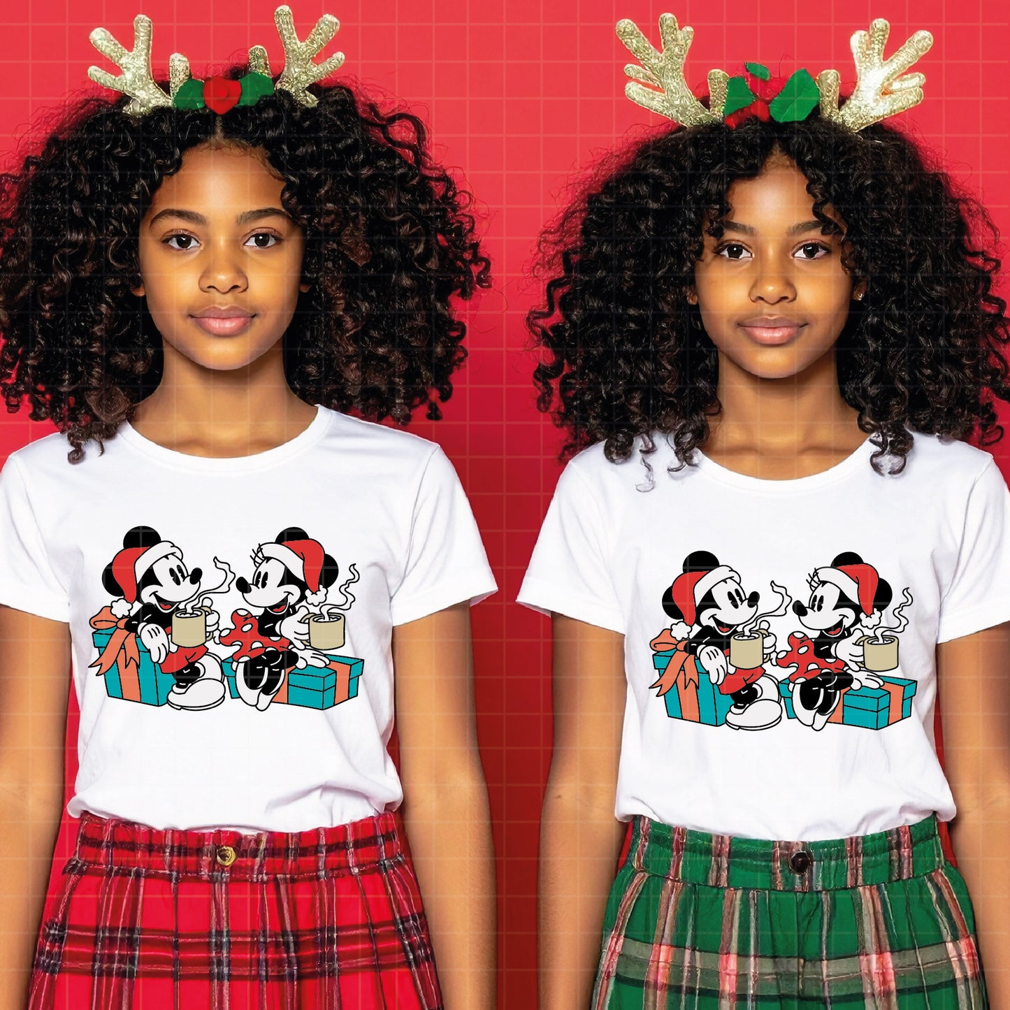 COD4161 - Mickey and minnie christmas svg, Disney svg, mickey svg, minnie svg, Silhouette, Cricut