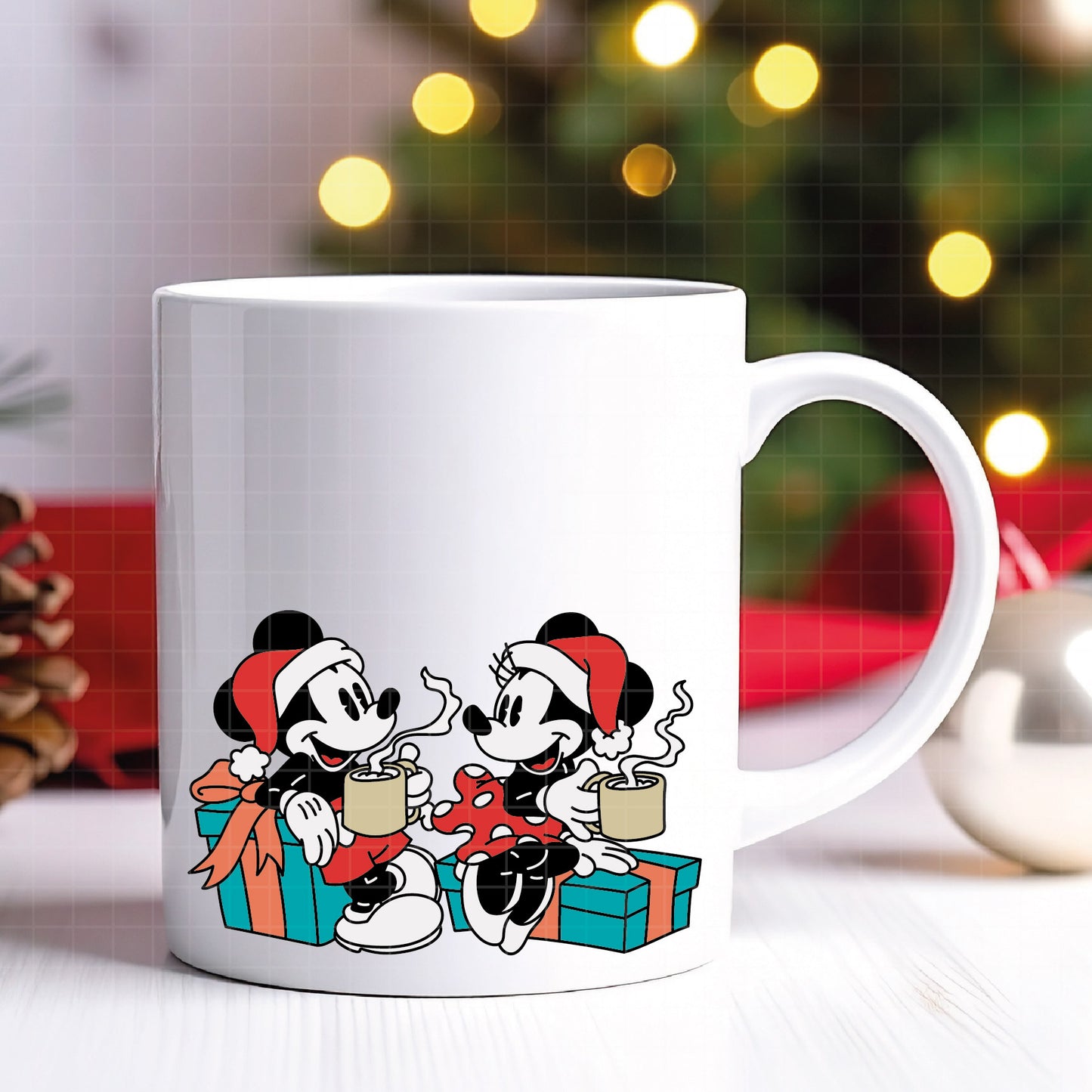 COD4161 - Mickey and minnie christmas svg, Disney svg, mickey svg, minnie svg, Silhouette, Cricut