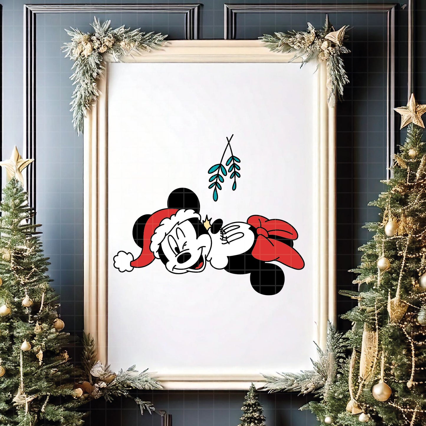COD4162 - Mickey and minnie christmas svg, Disney svg, mickey svg, minnie svg, Silhouette, Cricut