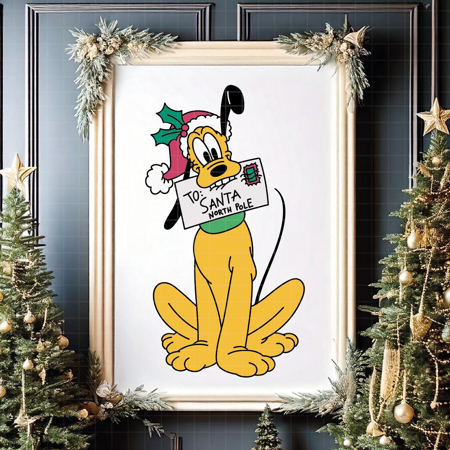 COD4164 - Pluto Merry Christmas svg, Mickey mouse svg, Mickey Svg, Disney svg, Christmas svg
