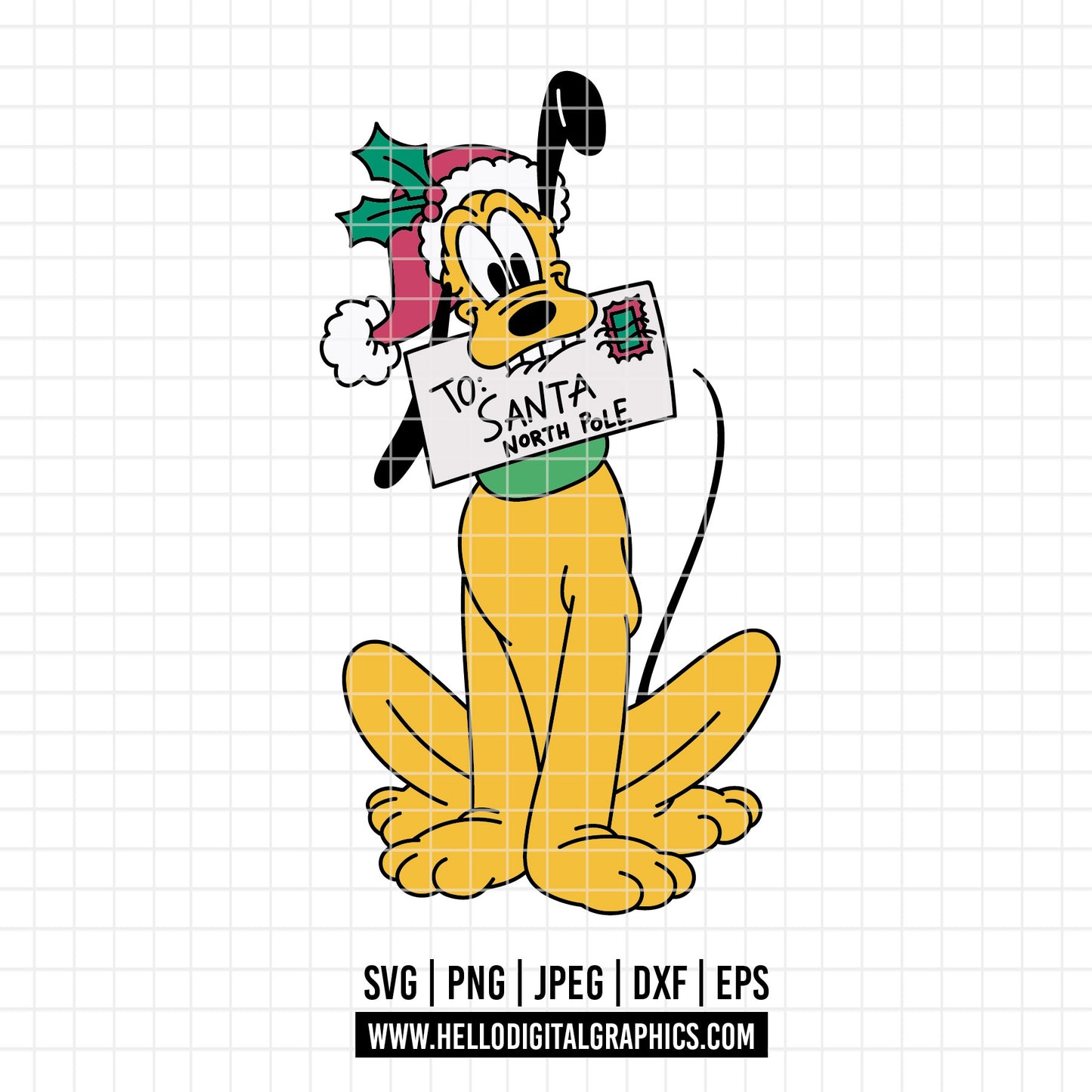 COD4164 - Pluto Merry Christmas svg, Mickey mouse svg, Mickey Svg, Disney svg, Christmas svg