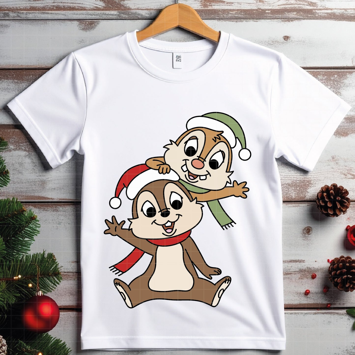 COD4167 - Chip and Dale Christmas Svg, chip Svg cut file for Cricut, Chip and Dale png, Double Trouble svg