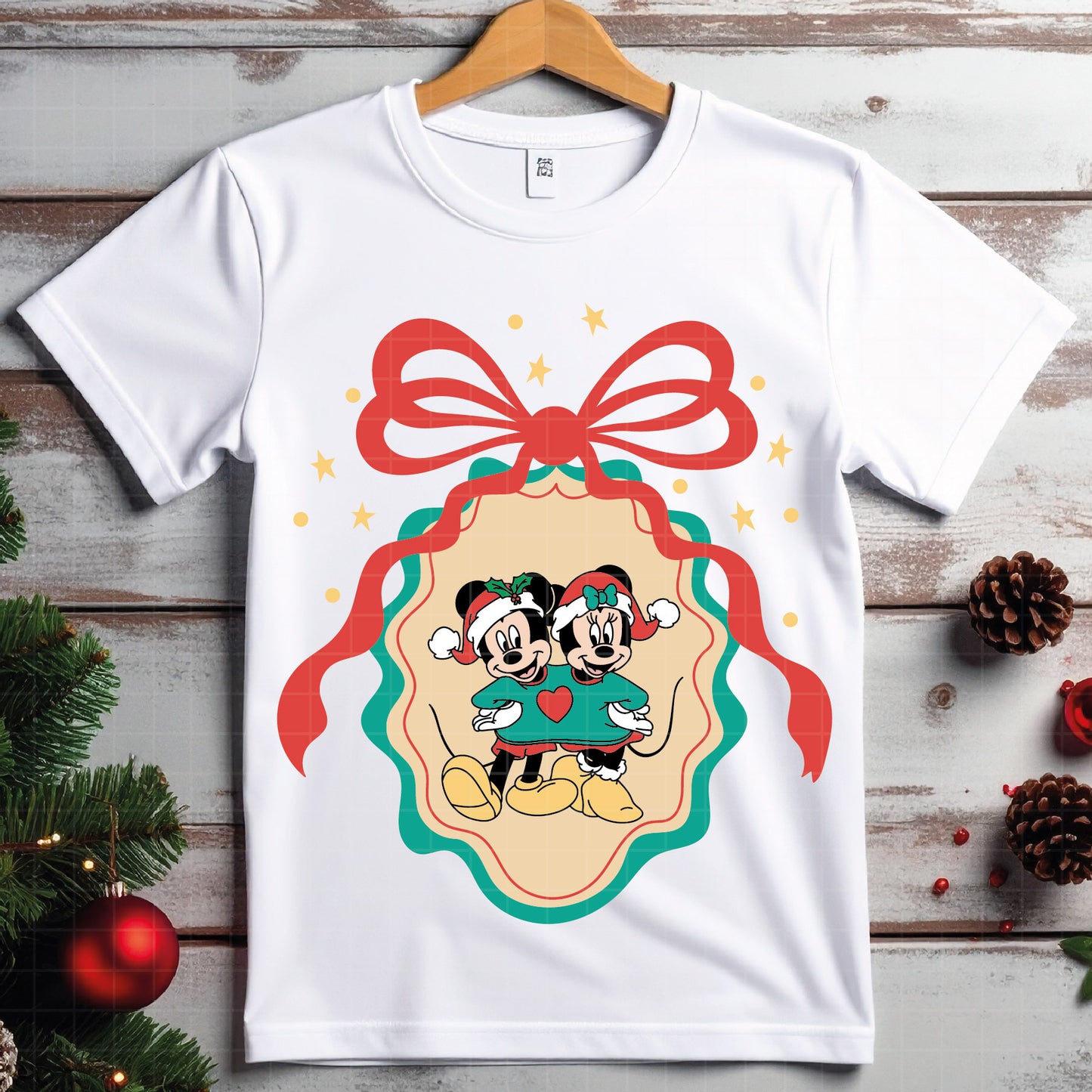 COD4170 - Mickey and minnie christmas svg, Disney svg, mickey svg, minnie svg, Silhouette, Cricut