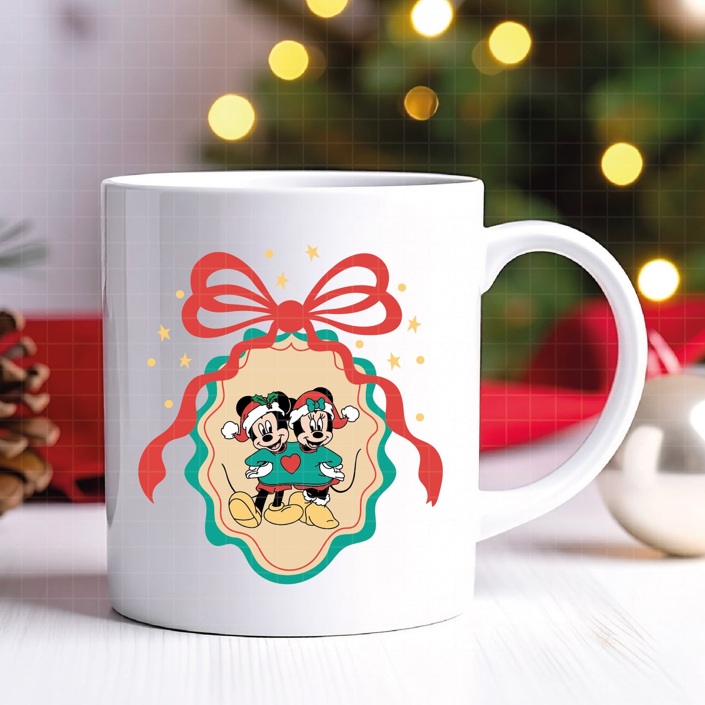 COD4170 - Mickey and minnie christmas svg, Disney svg, mickey svg, minnie svg, Silhouette, Cricut