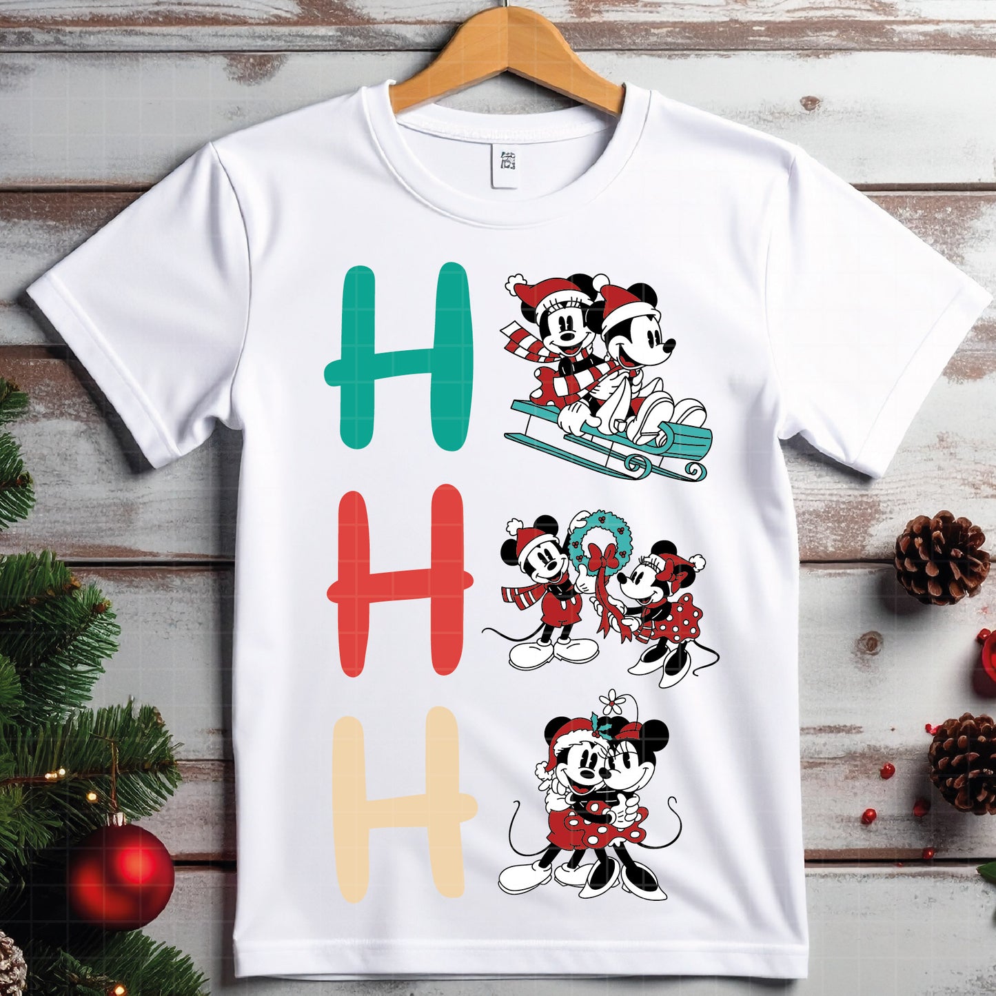 COD4171 - Mickey and minnie christmas svg, Disney svg, mickey svg, minnie svg, Silhouette, Cricut