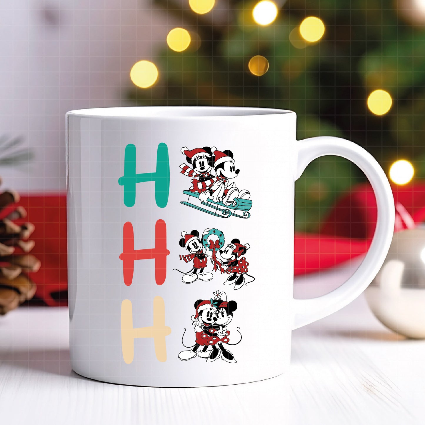 COD4171 - Mickey and minnie christmas svg, Disney svg, mickey svg, minnie svg, Silhouette, Cricut