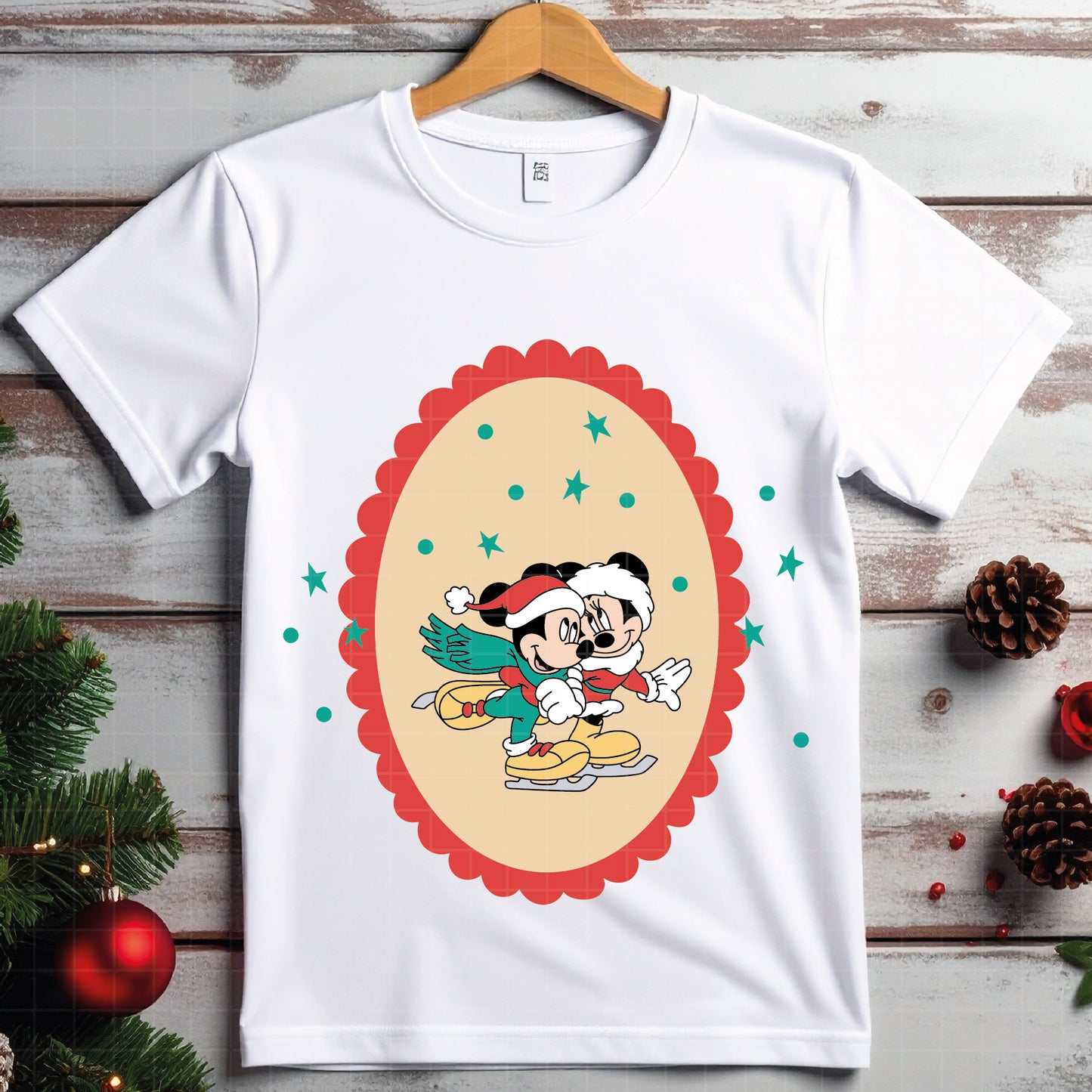 COD4172 - Mickey and minnie christmas svg, Disney svg, mickey svg, minnie svg, Silhouette, Cricut