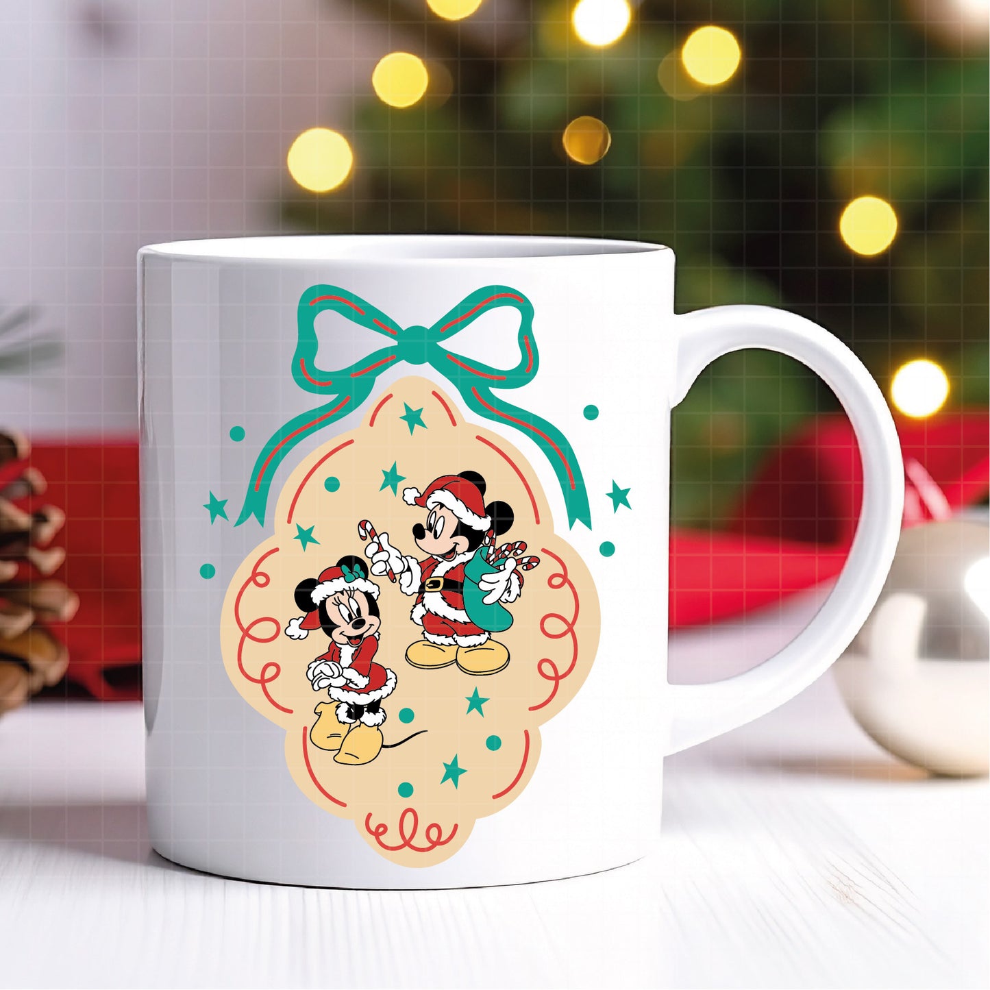 COD4173 - Mickey and minnie christmas svg, Disney svg, mickey svg, minnie svg, Silhouette, Cricut
