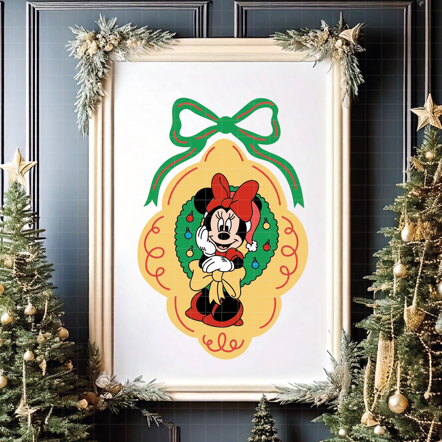 COD4174 - Mickey and minnie christmas svg, Disney svg, mickey svg, minnie svg, Silhouette, Cricut