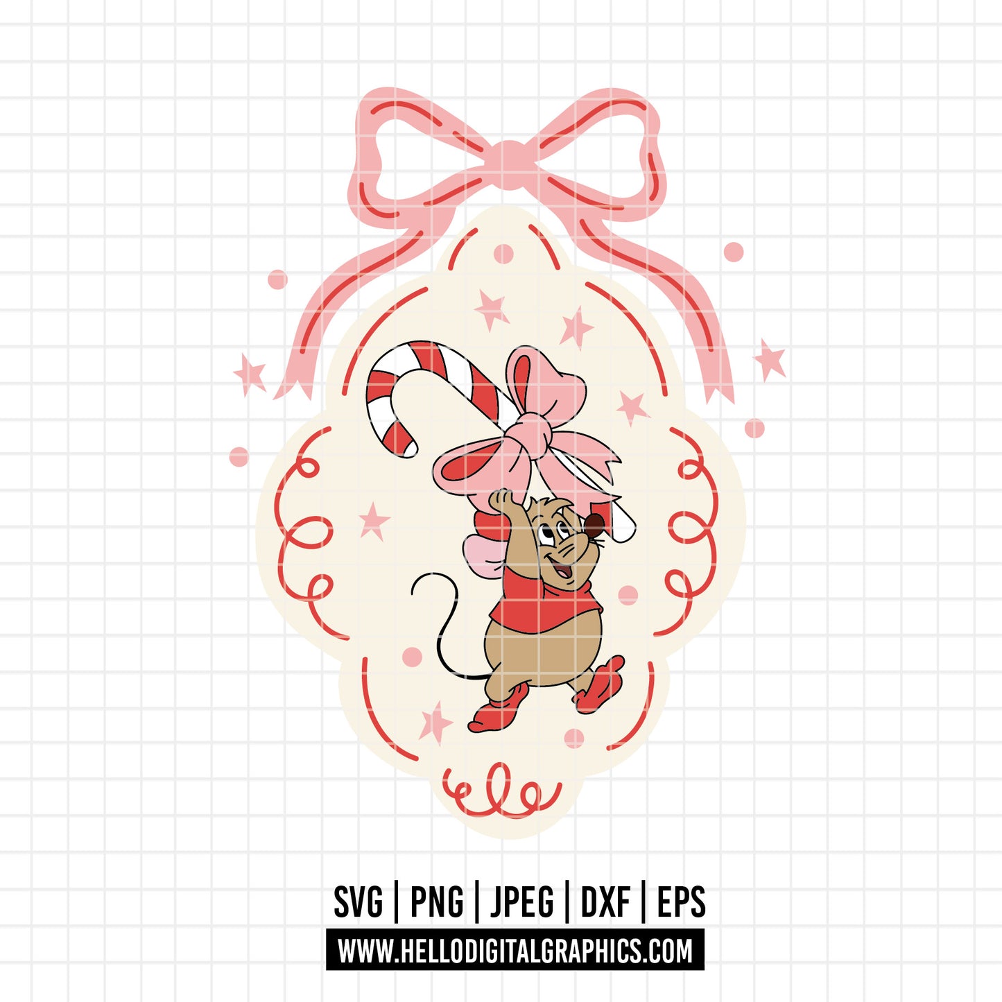 COD4175 - Gus gus christmas svg, Disney svg, cinderella svg, Silhouette, Cricut