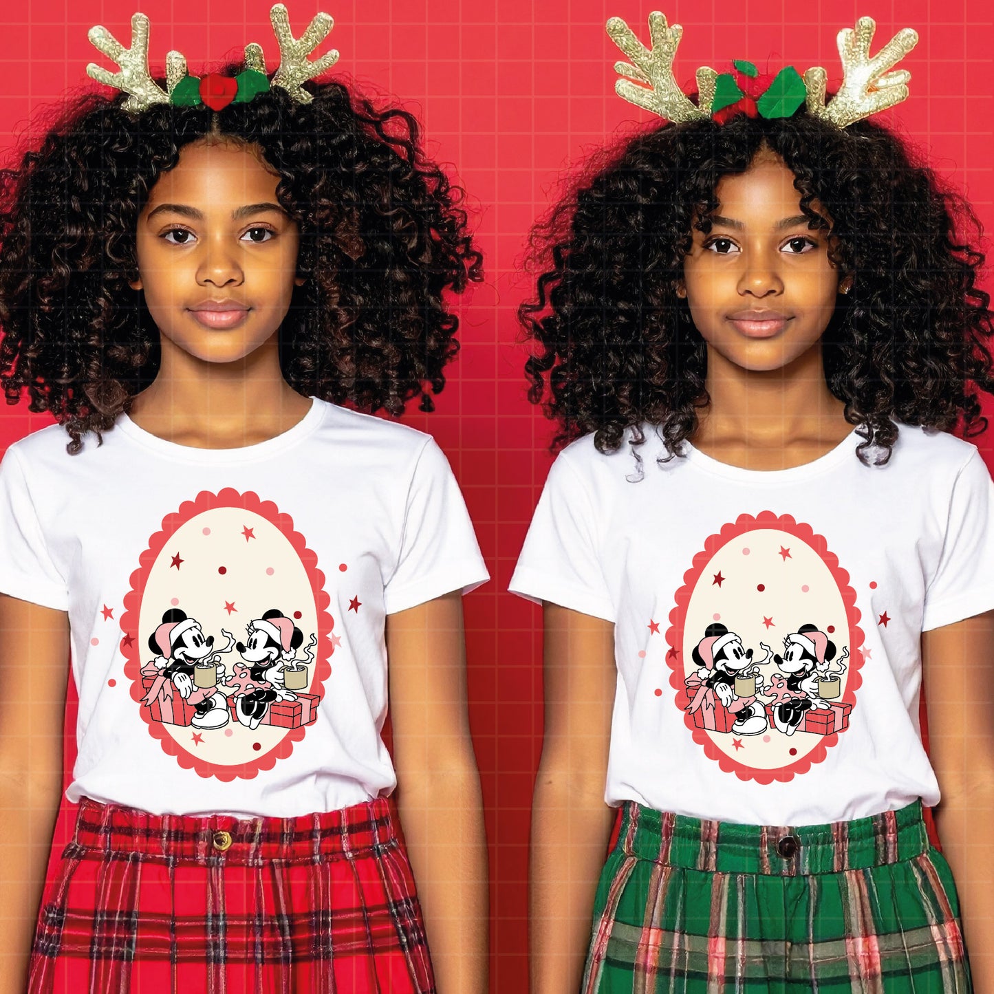 COD4176 - Mickey and minnie christmas svg, Disney svg, mickey svg, minnie svg, Silhouette, Cricut