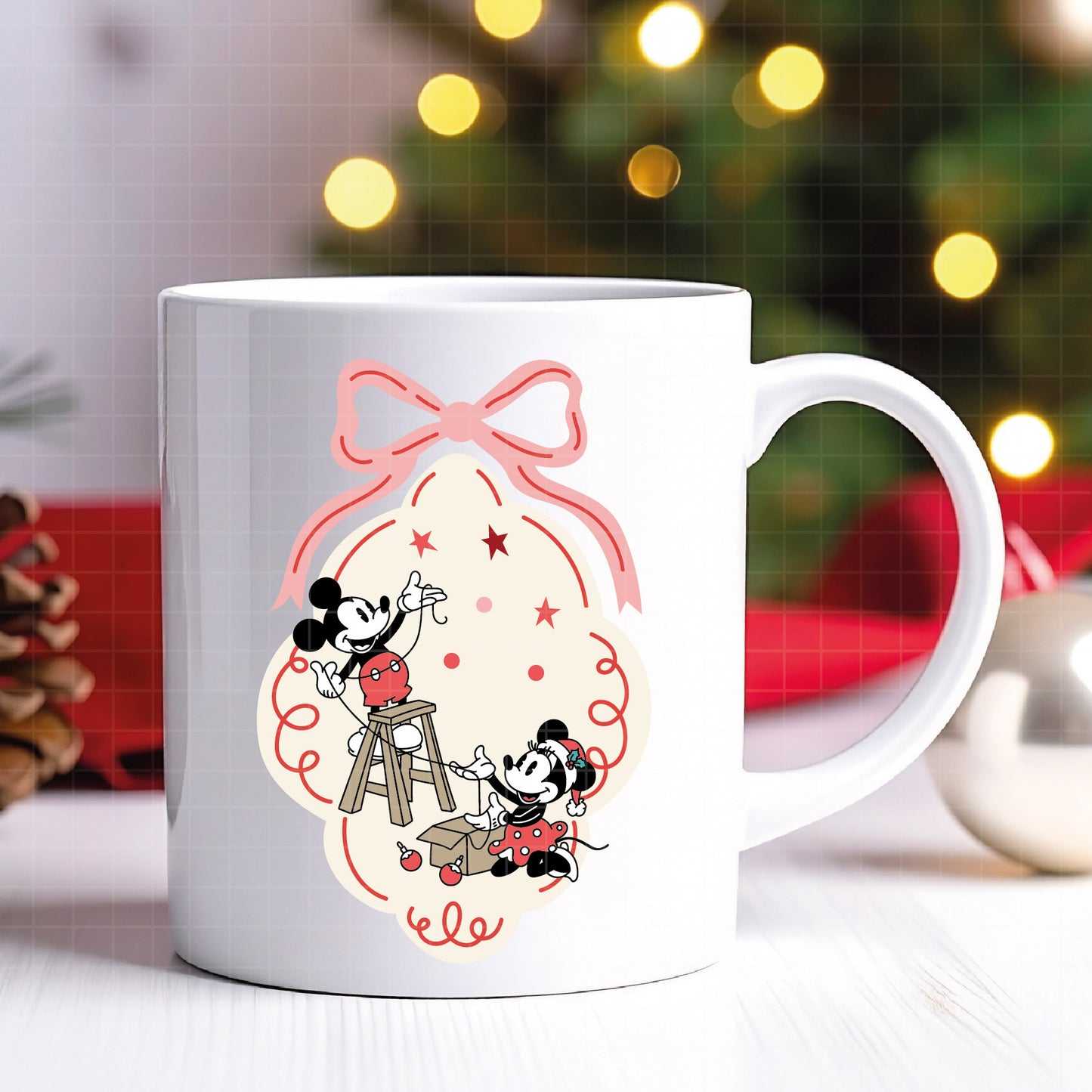 COD4178 - Mickey and minnie christmas svg, Disney svg, mickey svg, minnie svg, Silhouette, Cricut