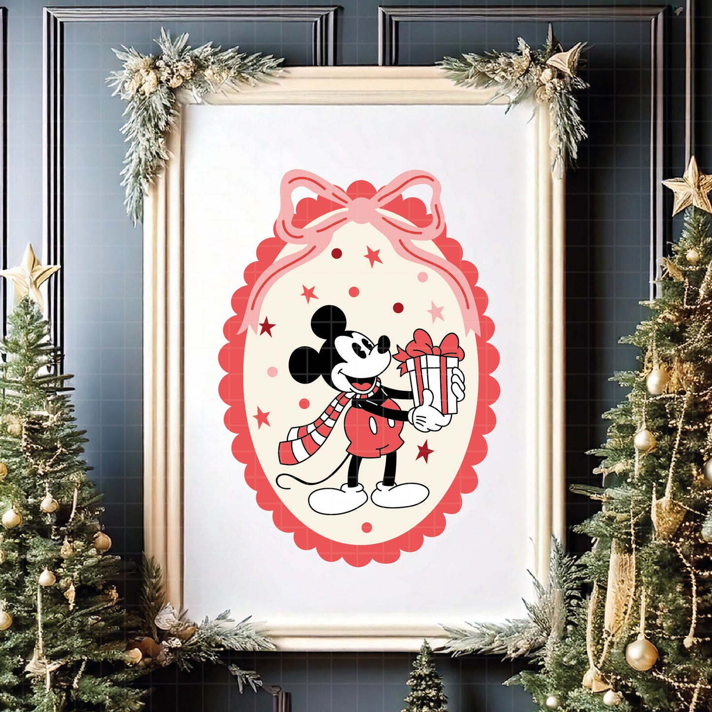 COD4179 - Mickey and minnie christmas svg, Disney svg, mickey svg, minnie svg, Silhouette, Cricut
