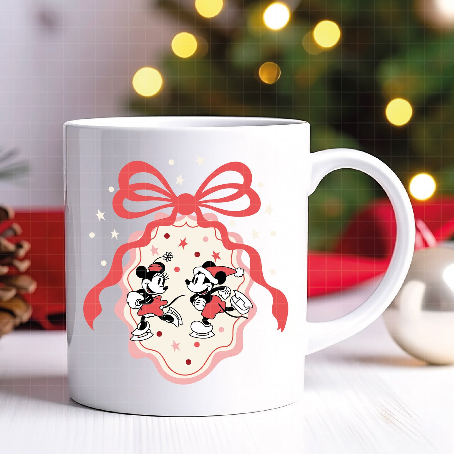 COD4180 - Mickey and minnie christmas svg, Disney svg, mickey svg, minnie svg, Silhouette, Cricut