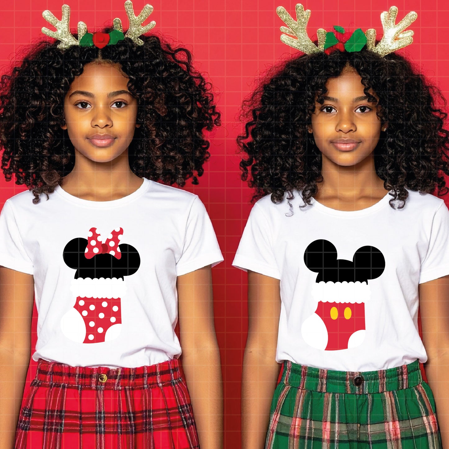 COD4188 - Mickey and minnie christmas svg, Disney svg, mickey svg, minnie svg, Silhouette, Cricut