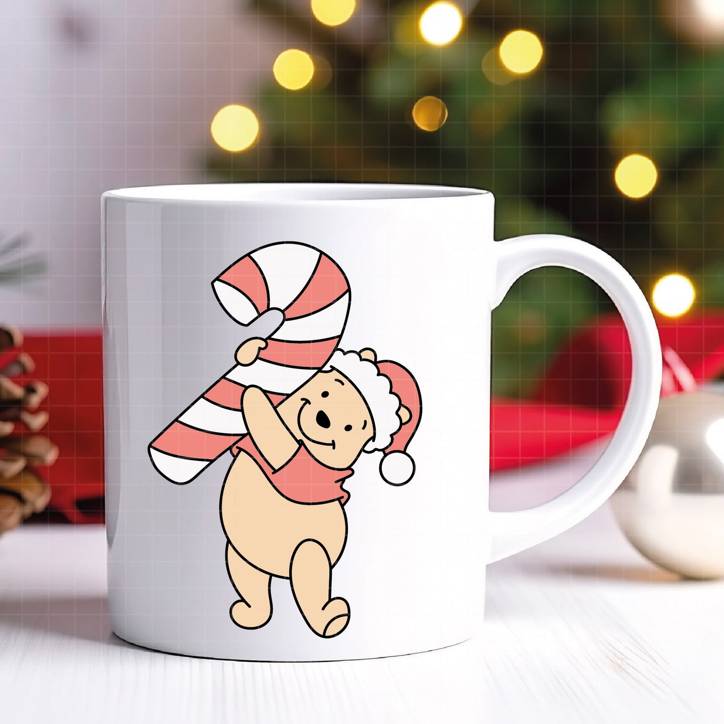 COD4192 - Christmas pooh svg, Winnie Pooh  svg, Winnie Pooh christmas cut file, disney svg, disney christmas svg